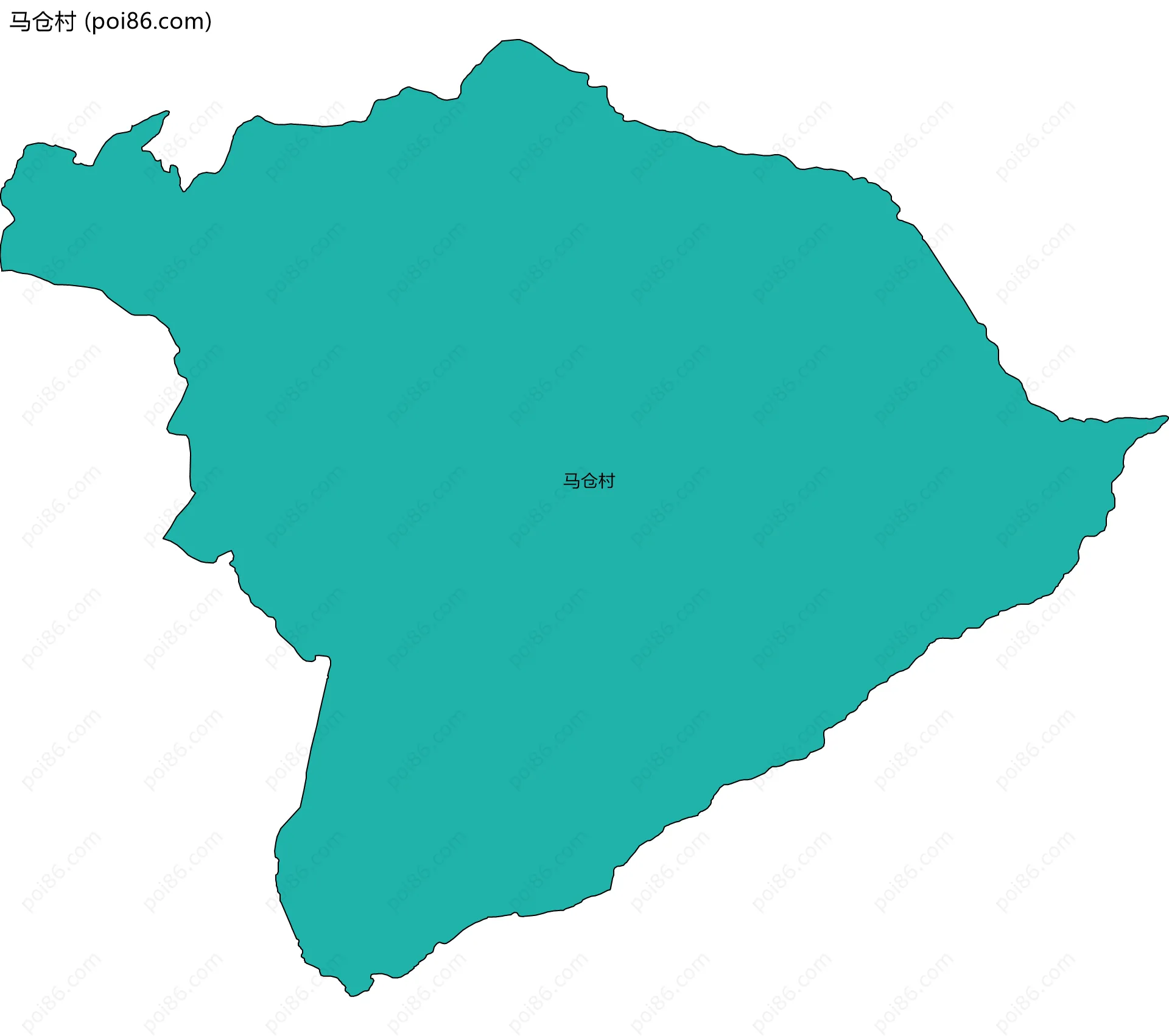 马仓村边界地图