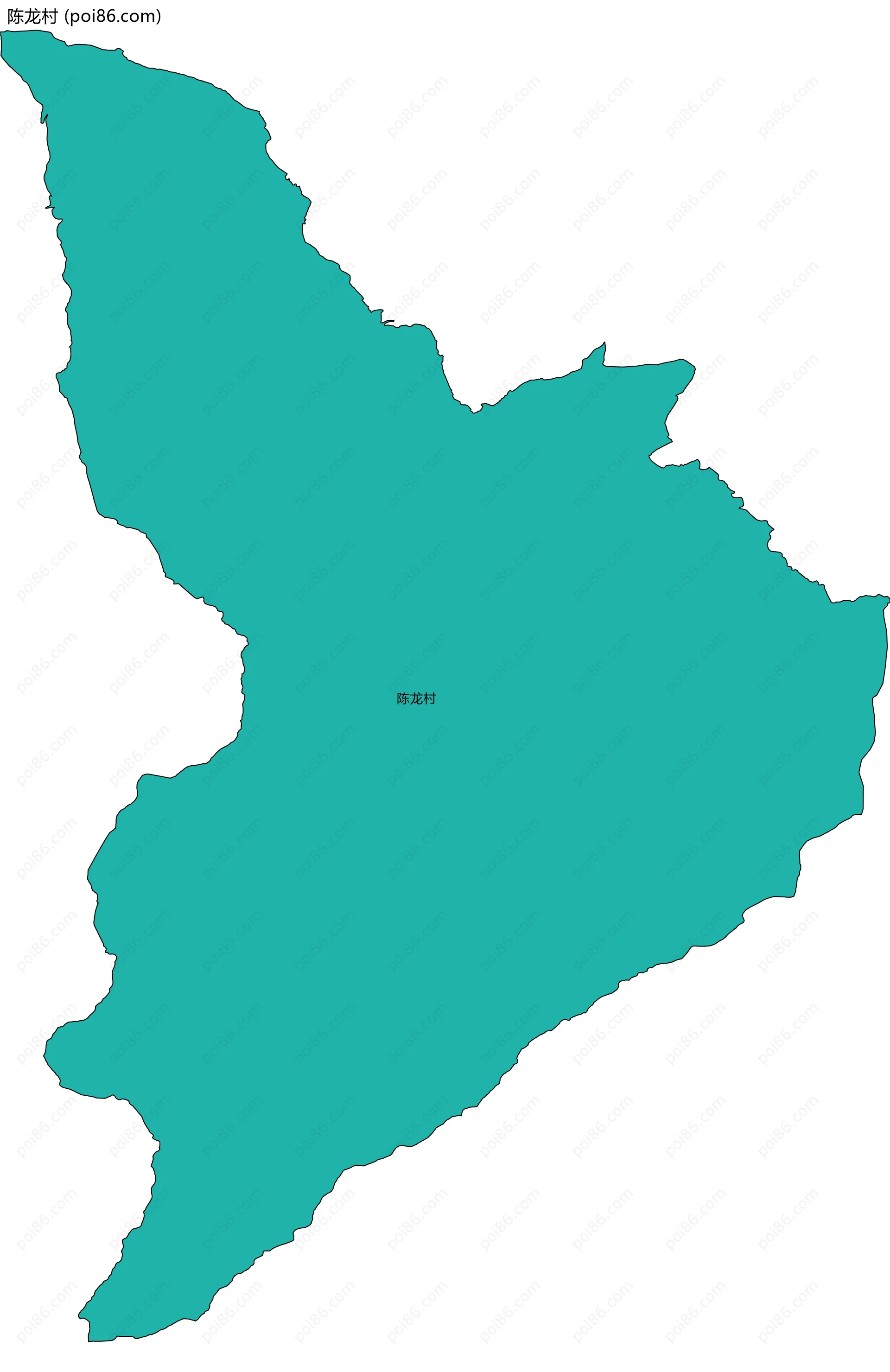 陈龙村边界地图