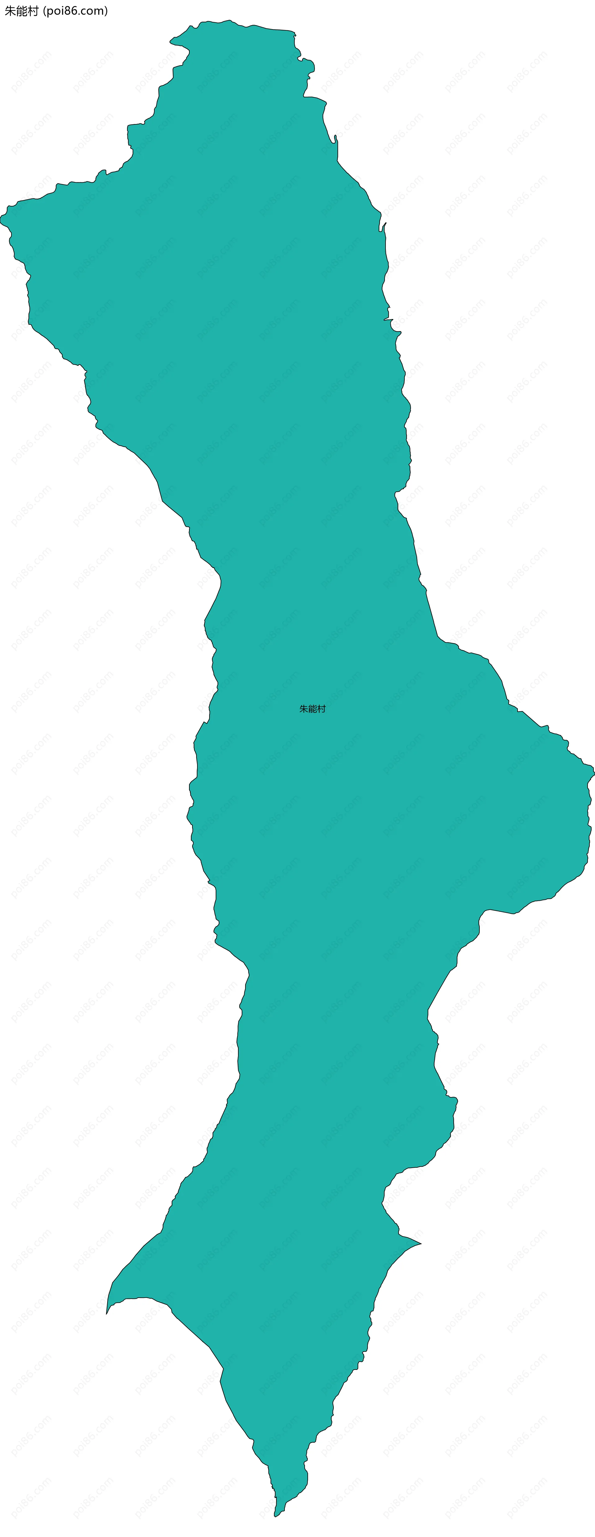 朱能村边界地图