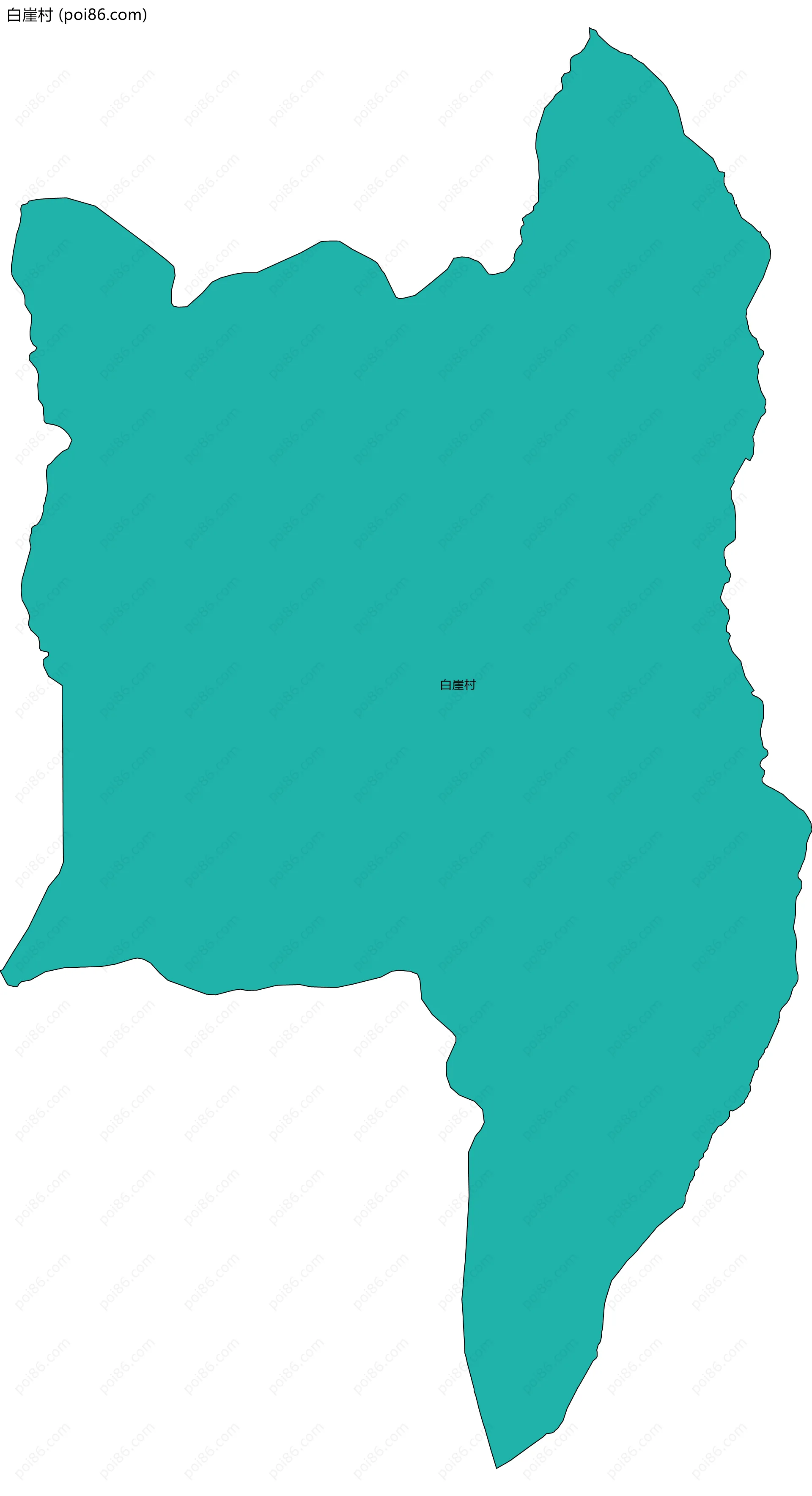 白崖村边界地图