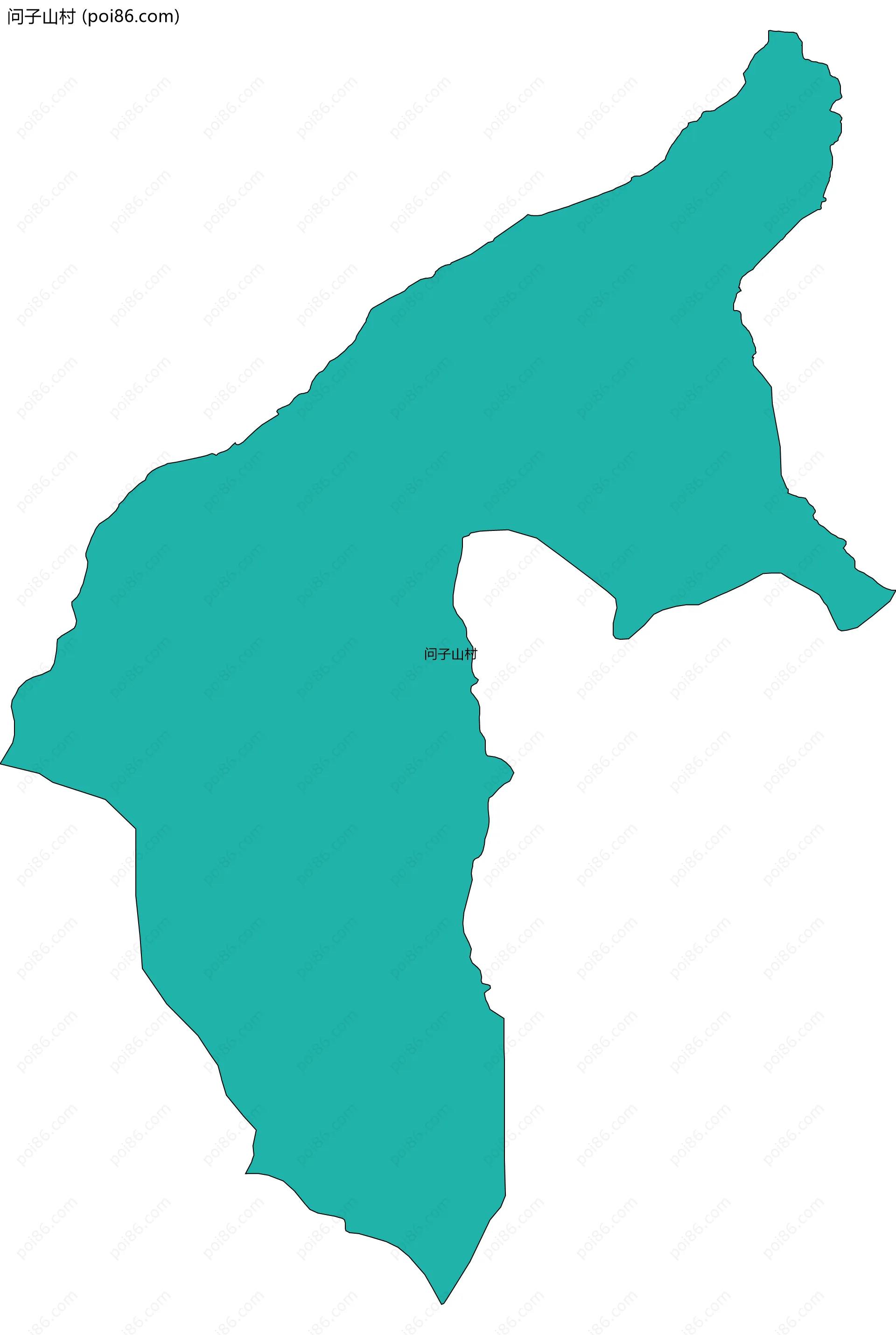 问子山村边界地图