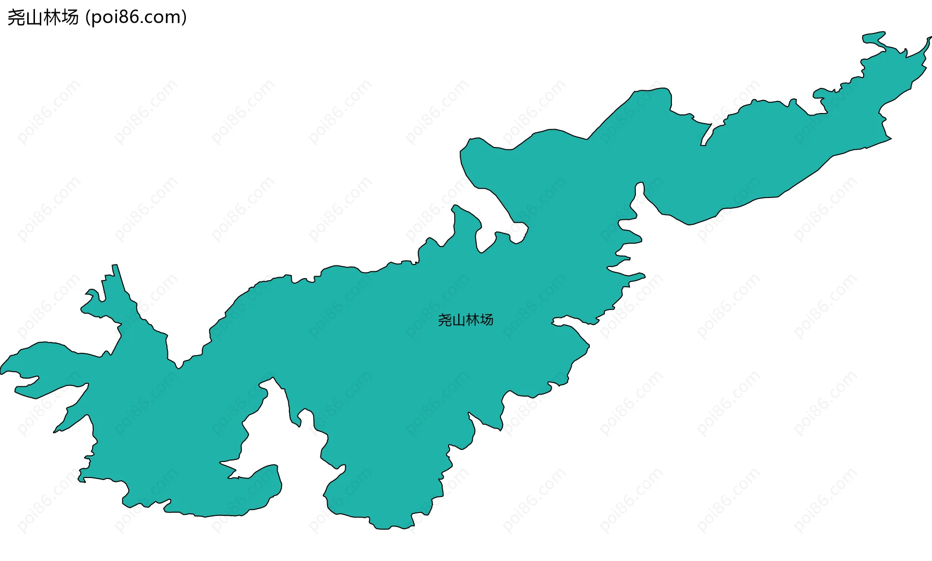 尧山林场边界地图