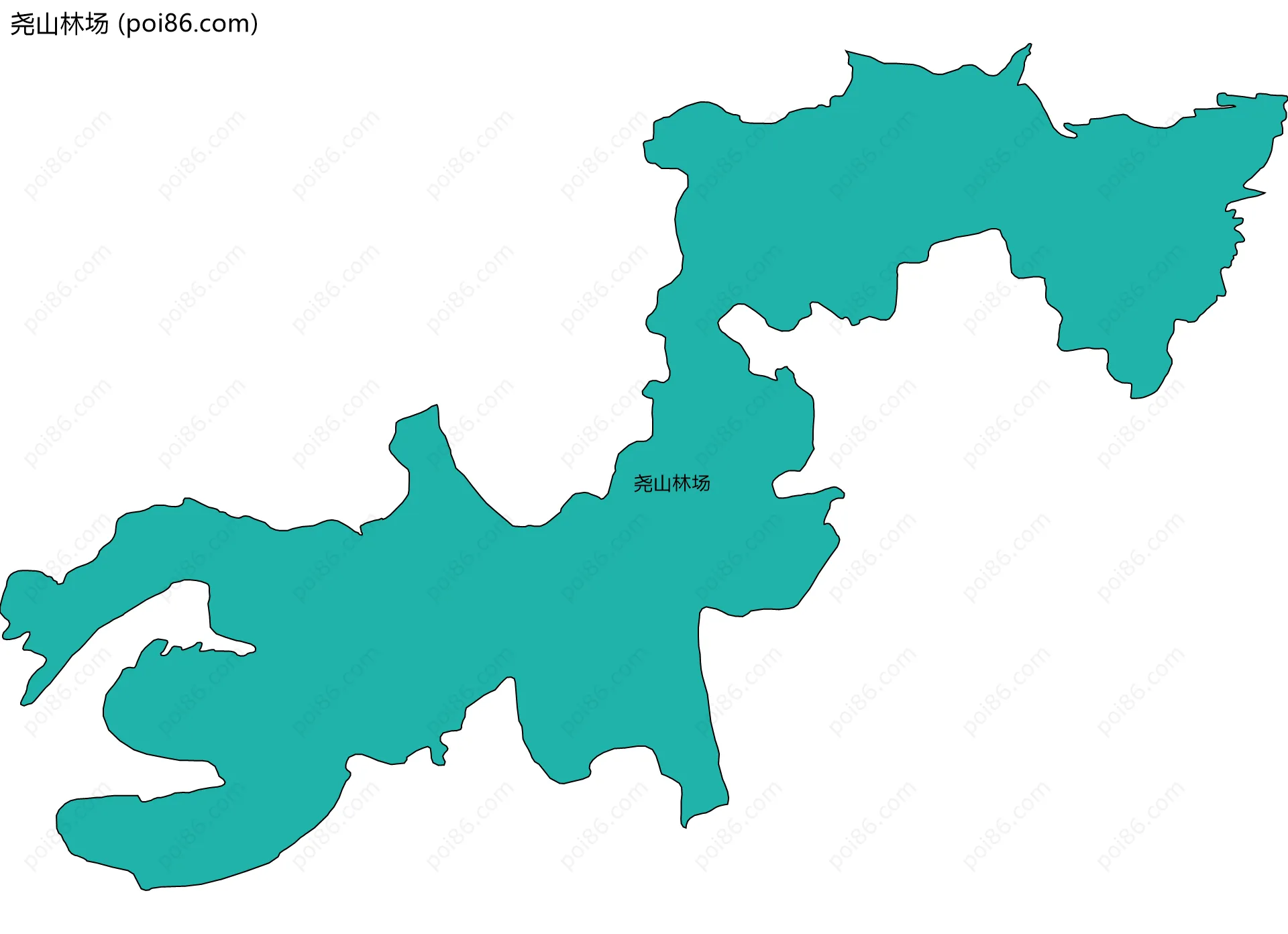 尧山林场边界地图