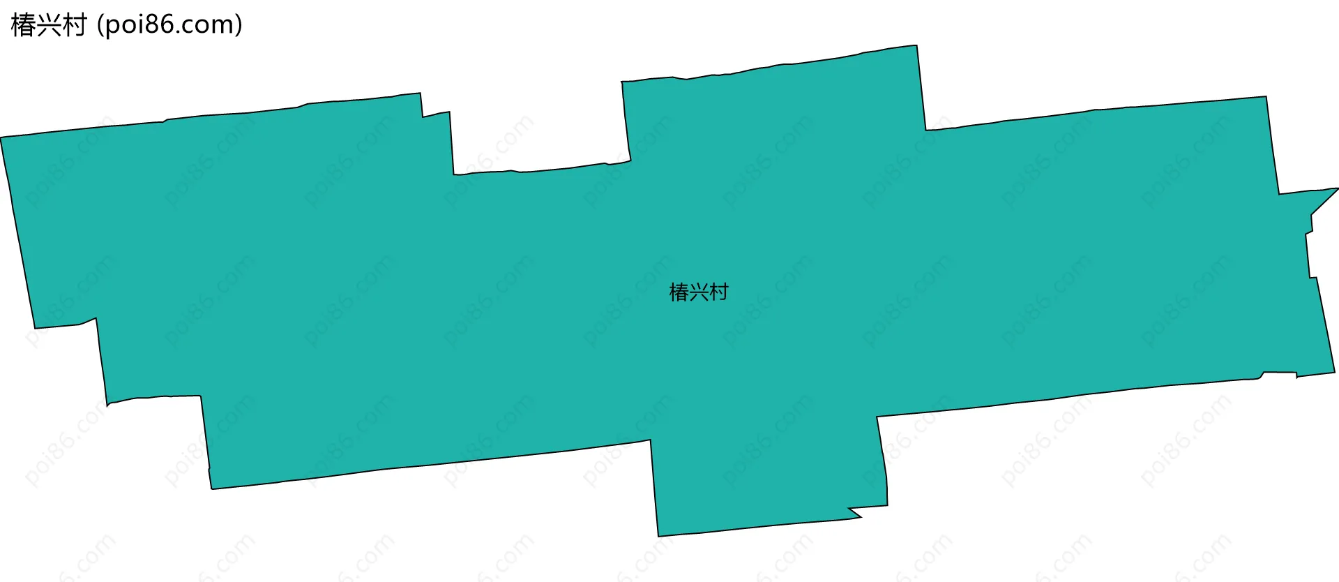 椿兴村边界地图