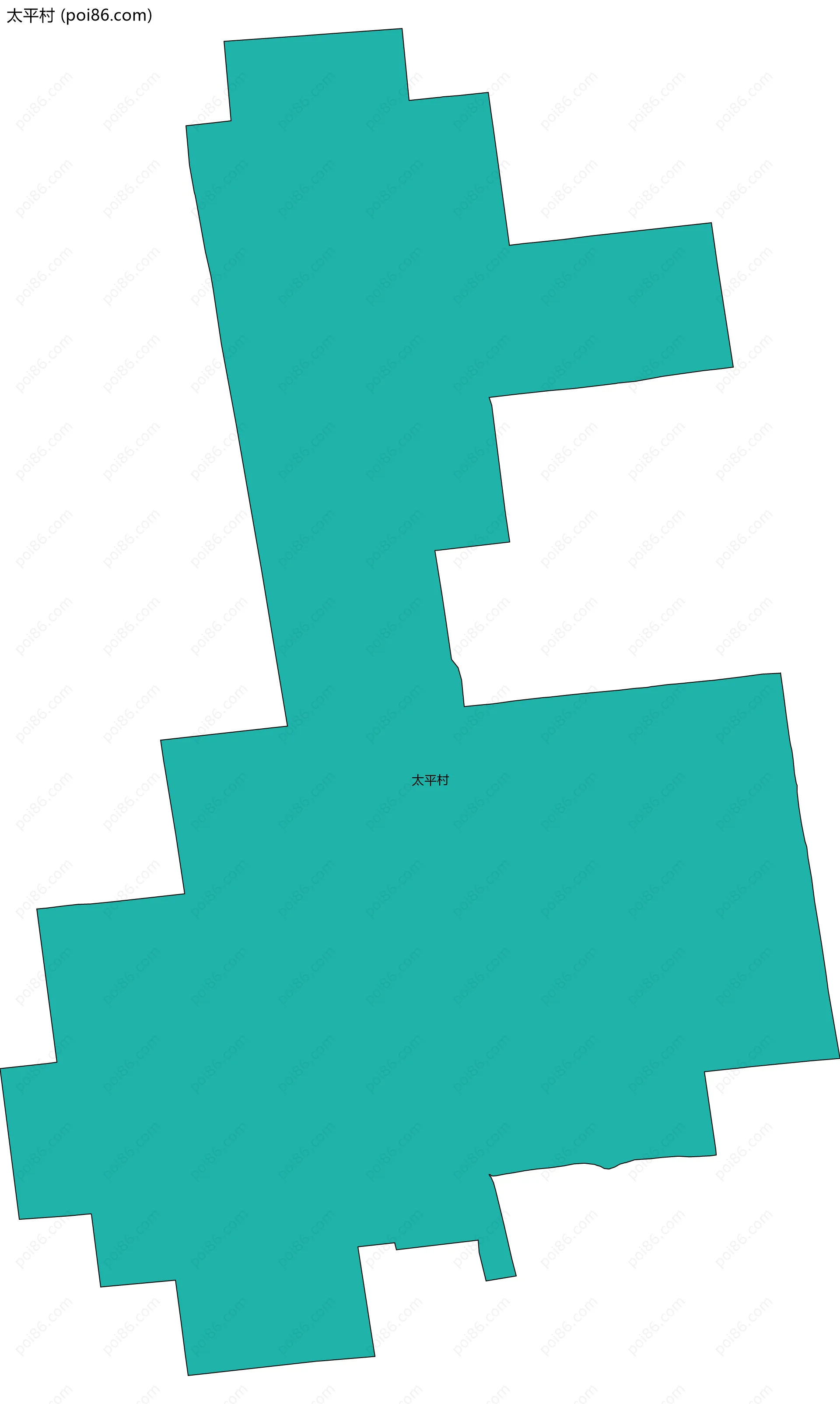 太平村边界地图