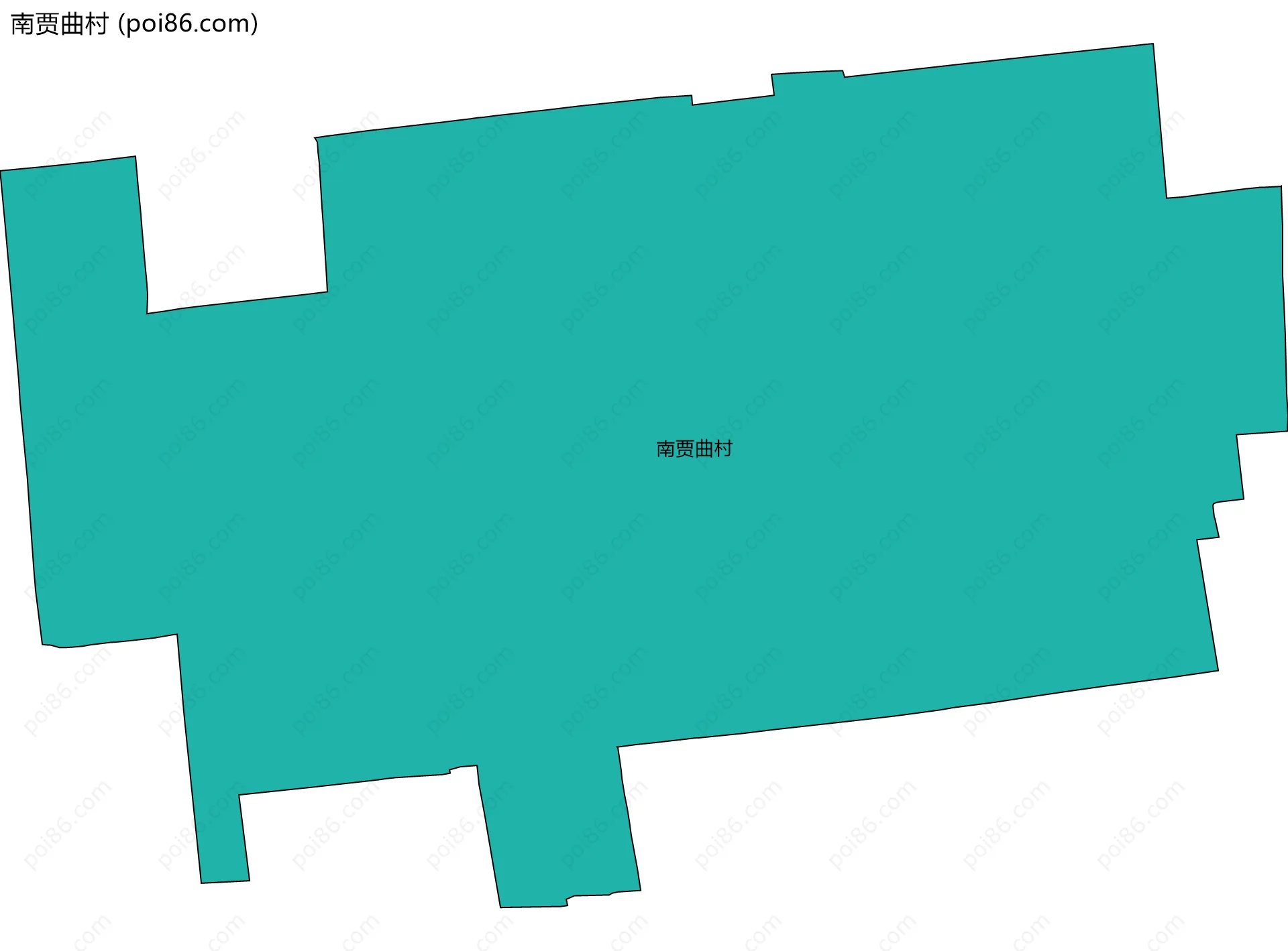 南贾曲村边界地图