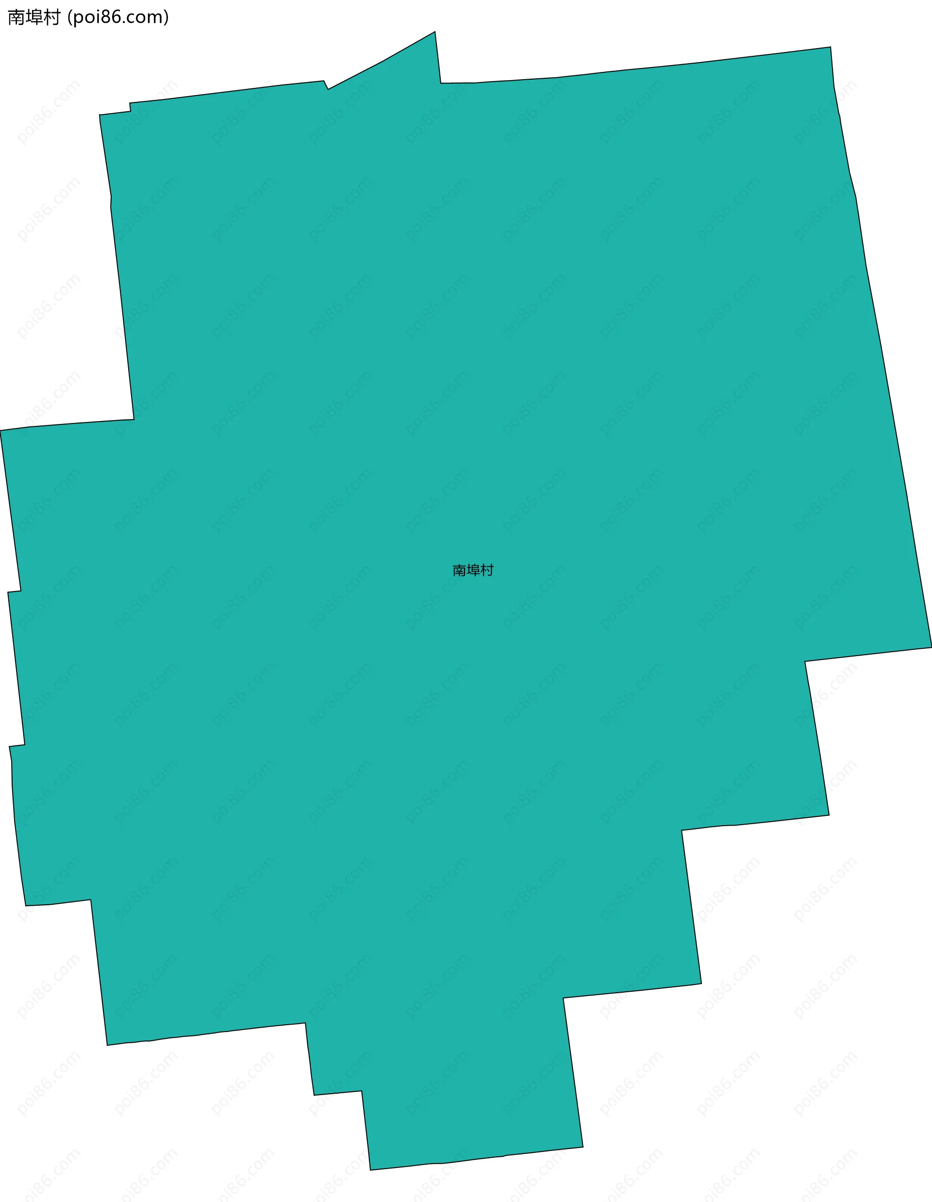 南埠村边界地图