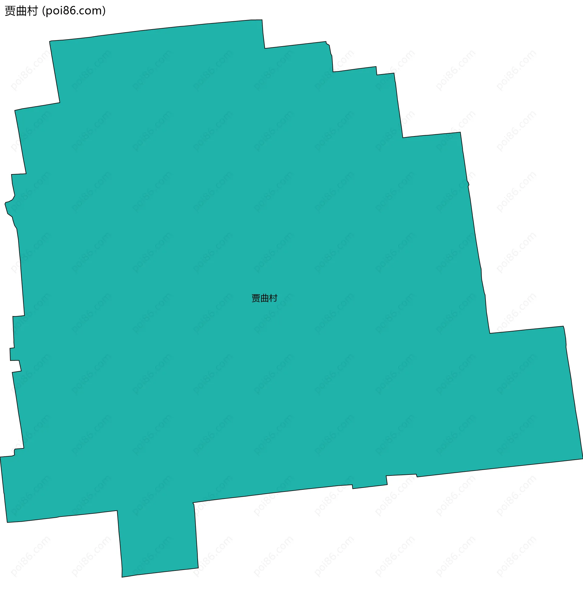 贾曲村边界地图