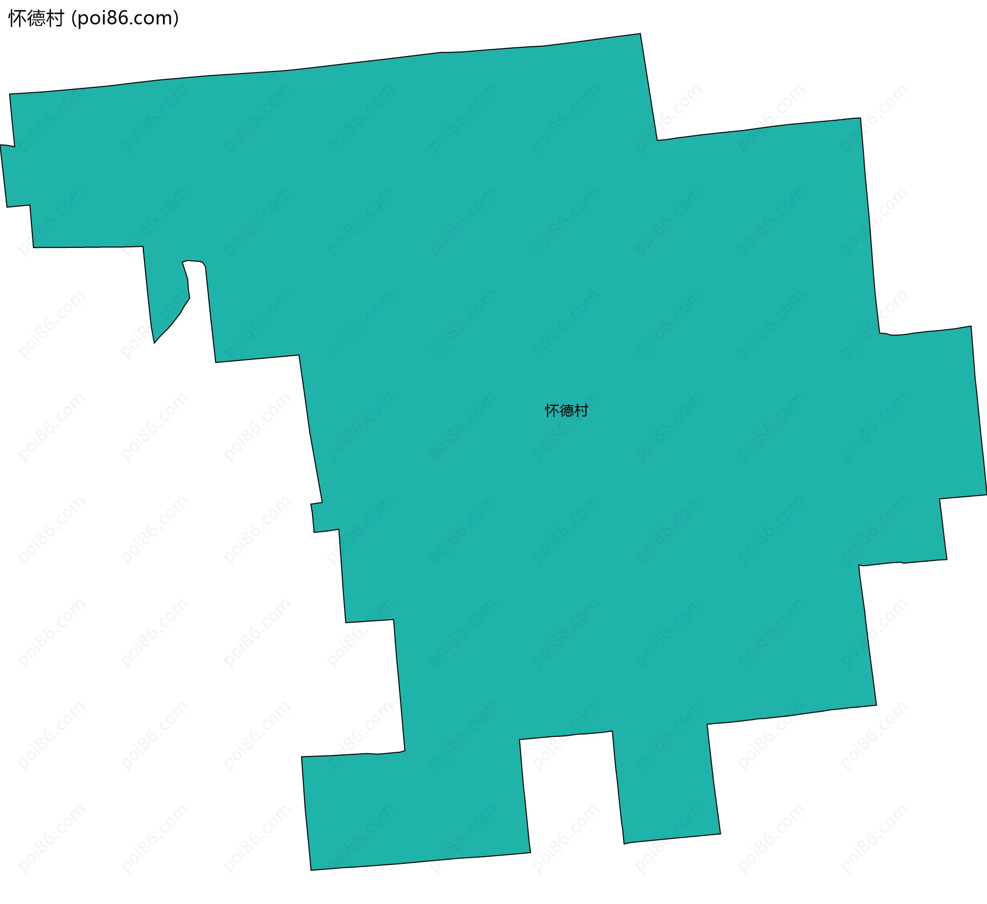 怀德村边界地图