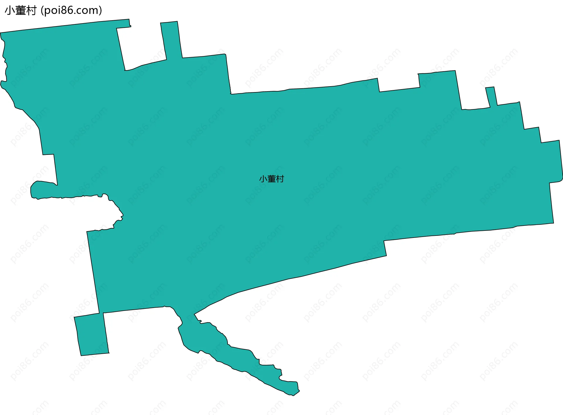 小董村边界地图