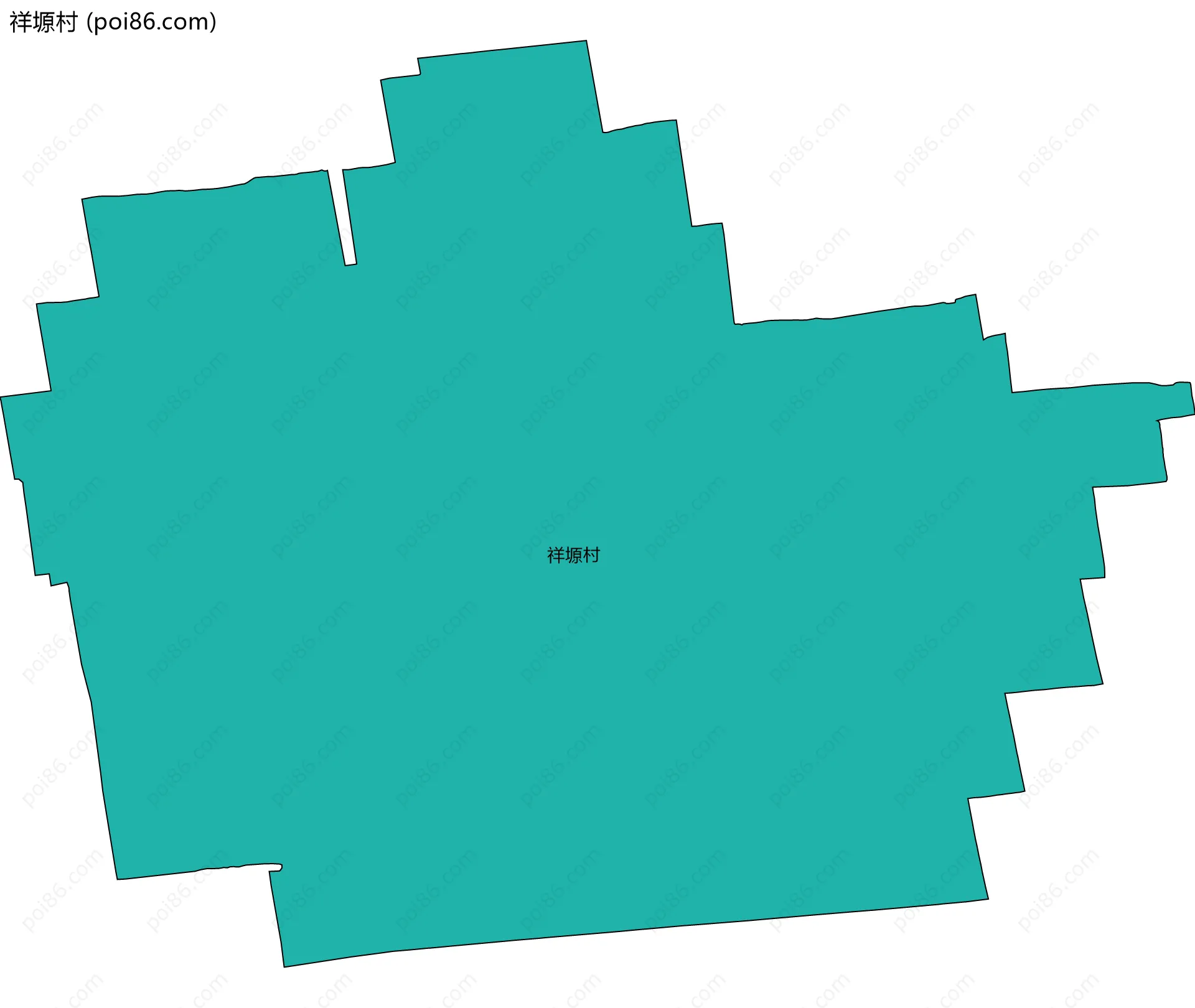 祥塬村边界地图