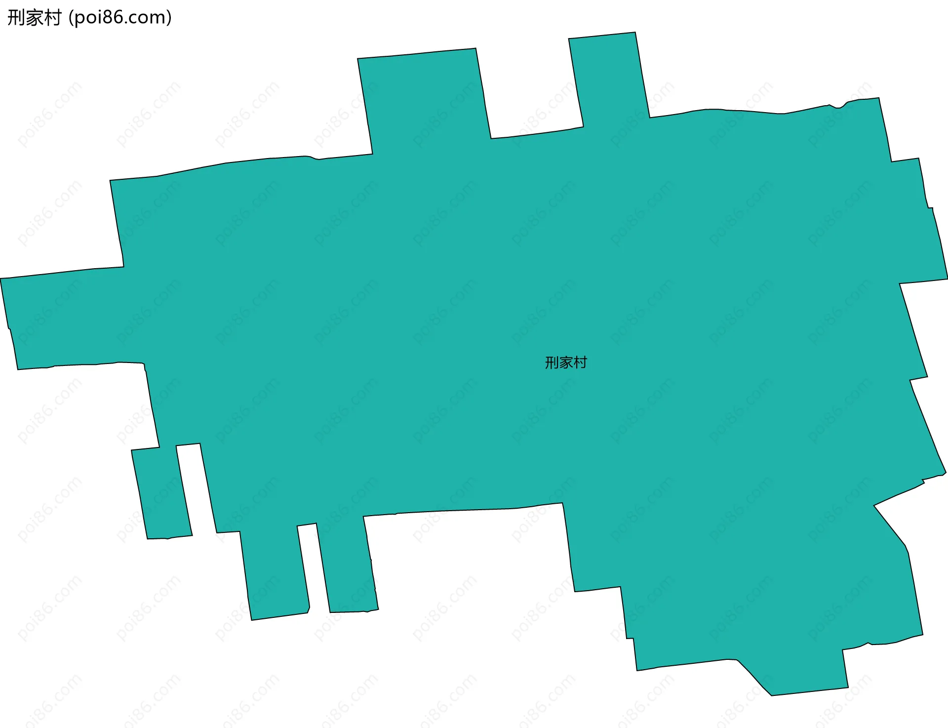 刑家村边界地图