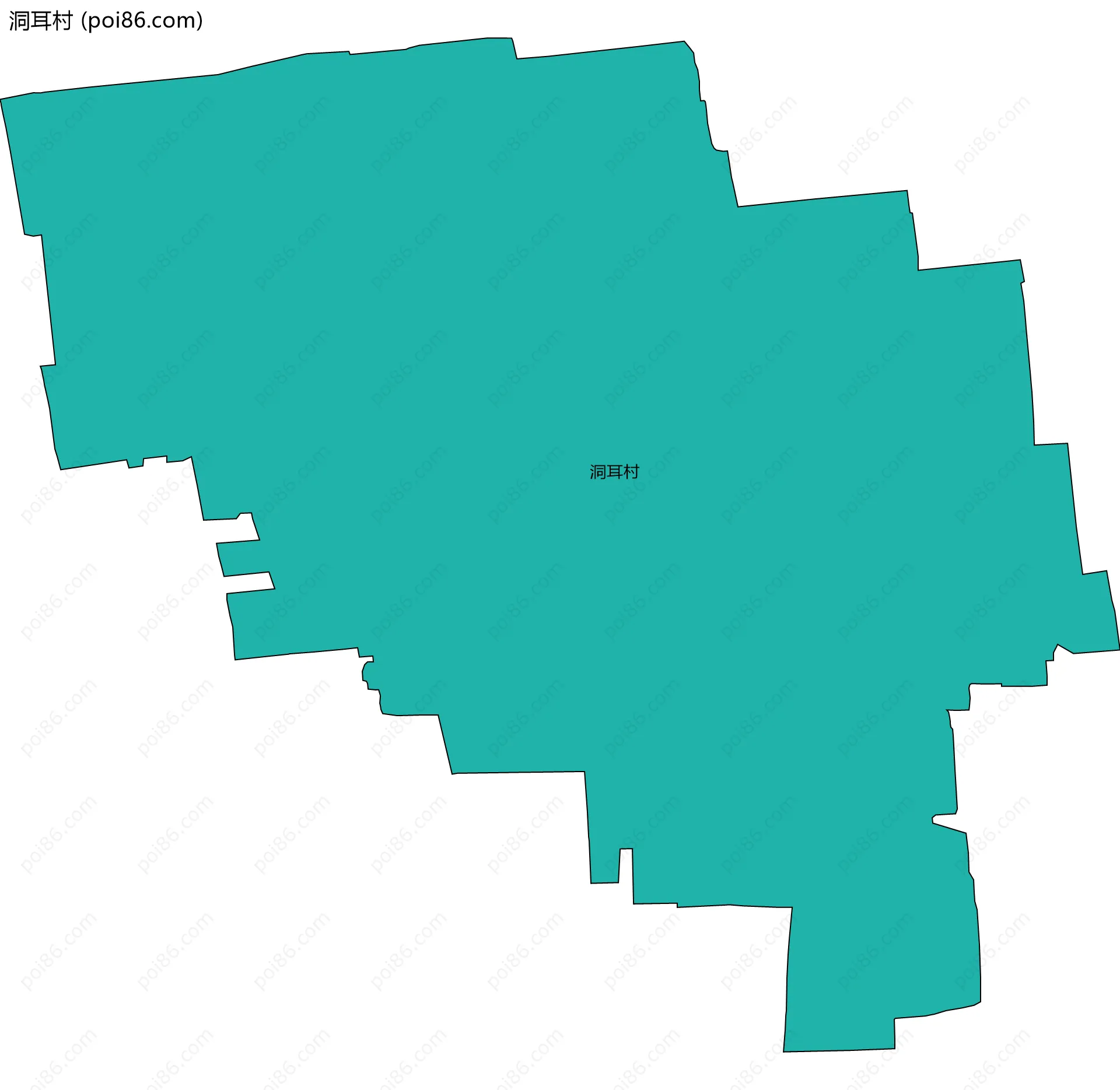 洞耳村边界地图