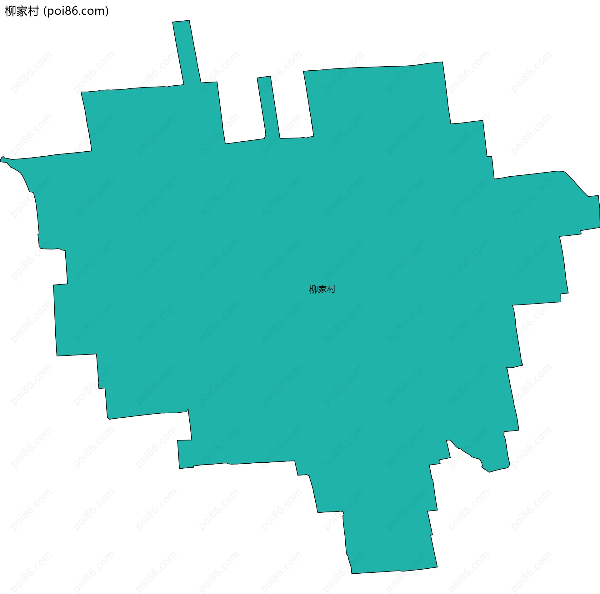 柳家村边界地图