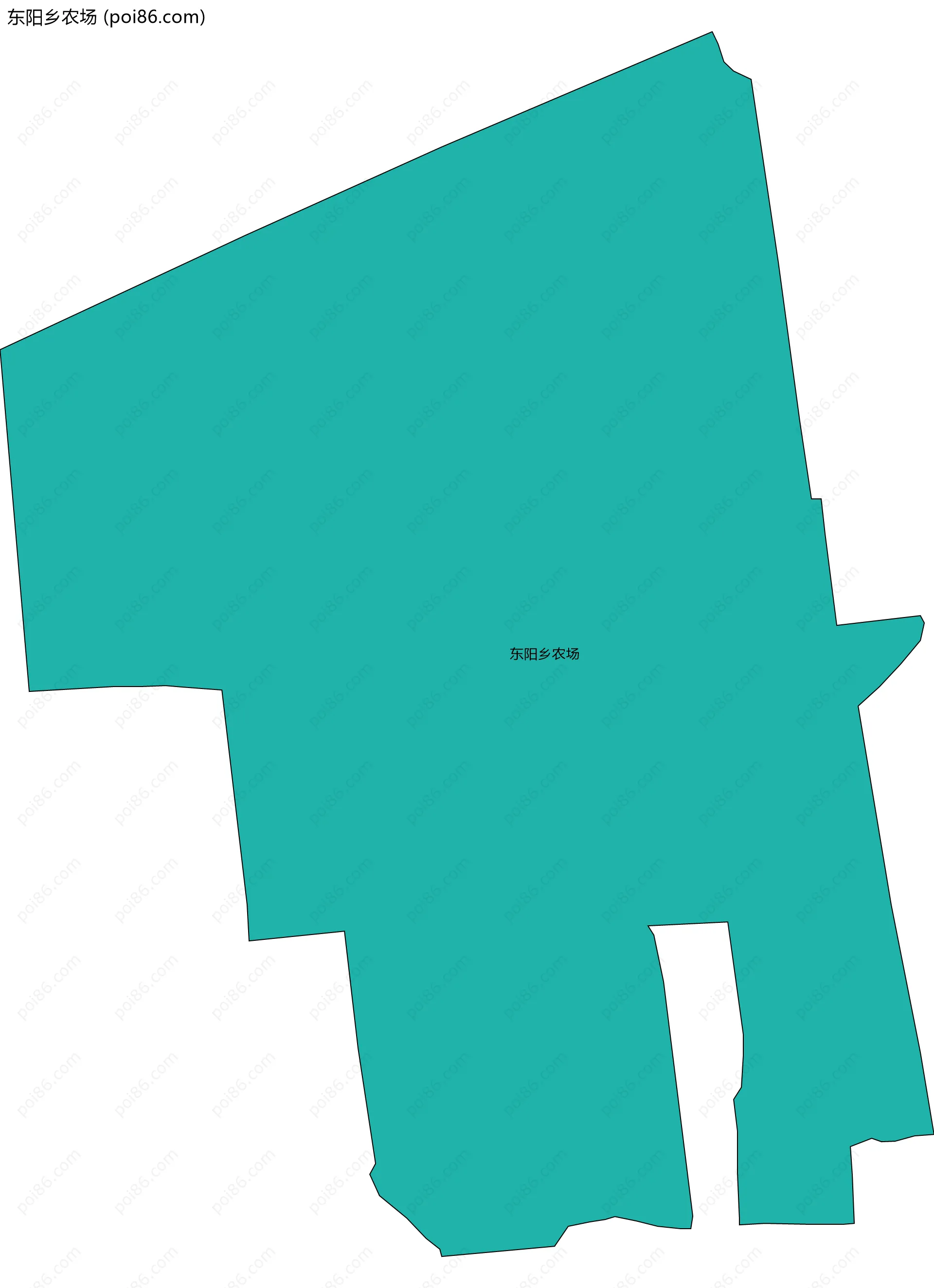 东阳乡农场边界地图