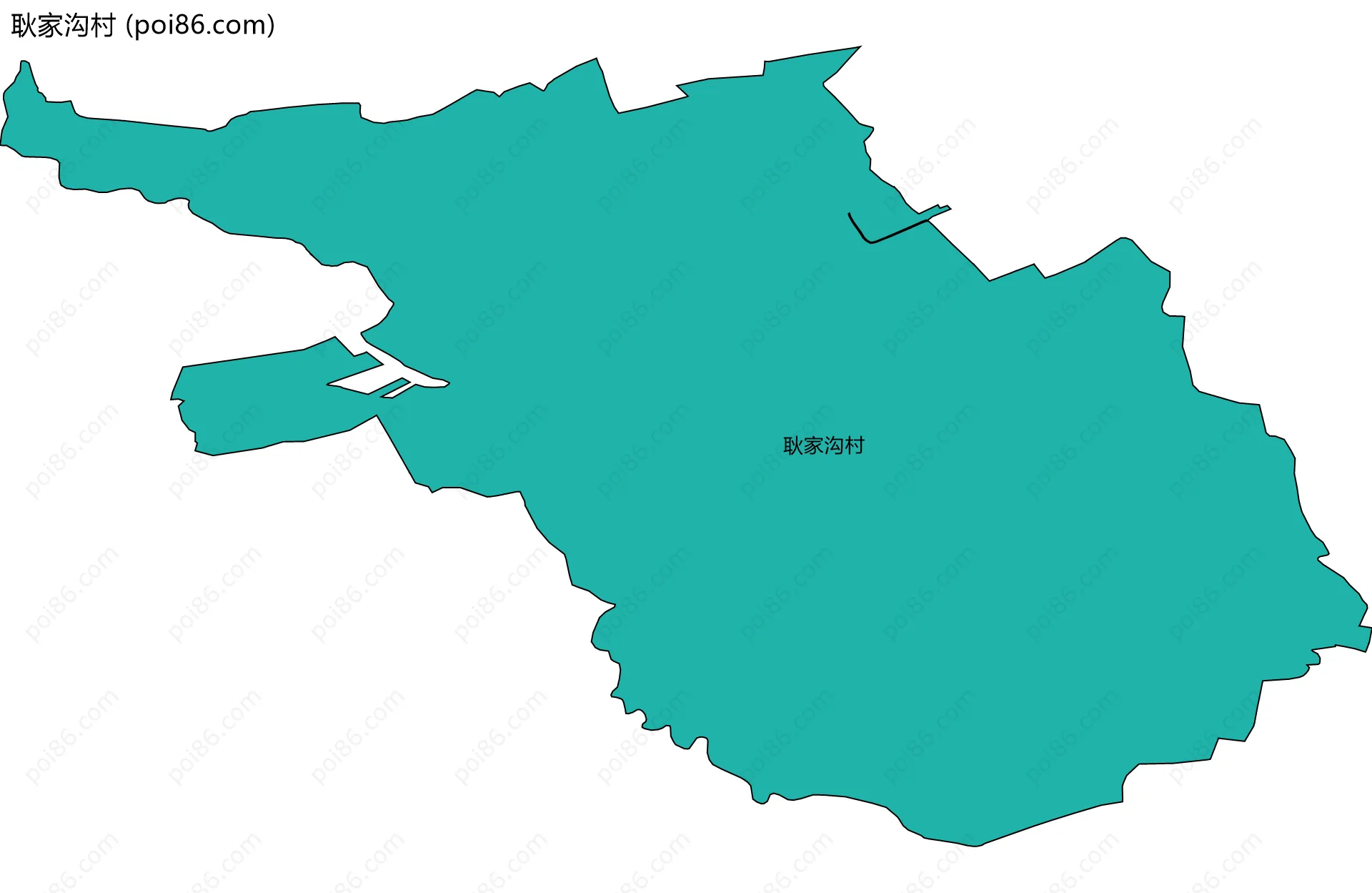 耿家沟村边界地图