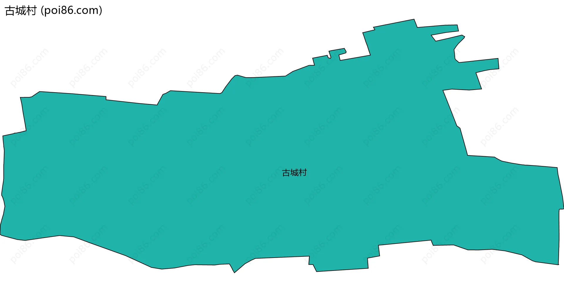 古城村边界地图