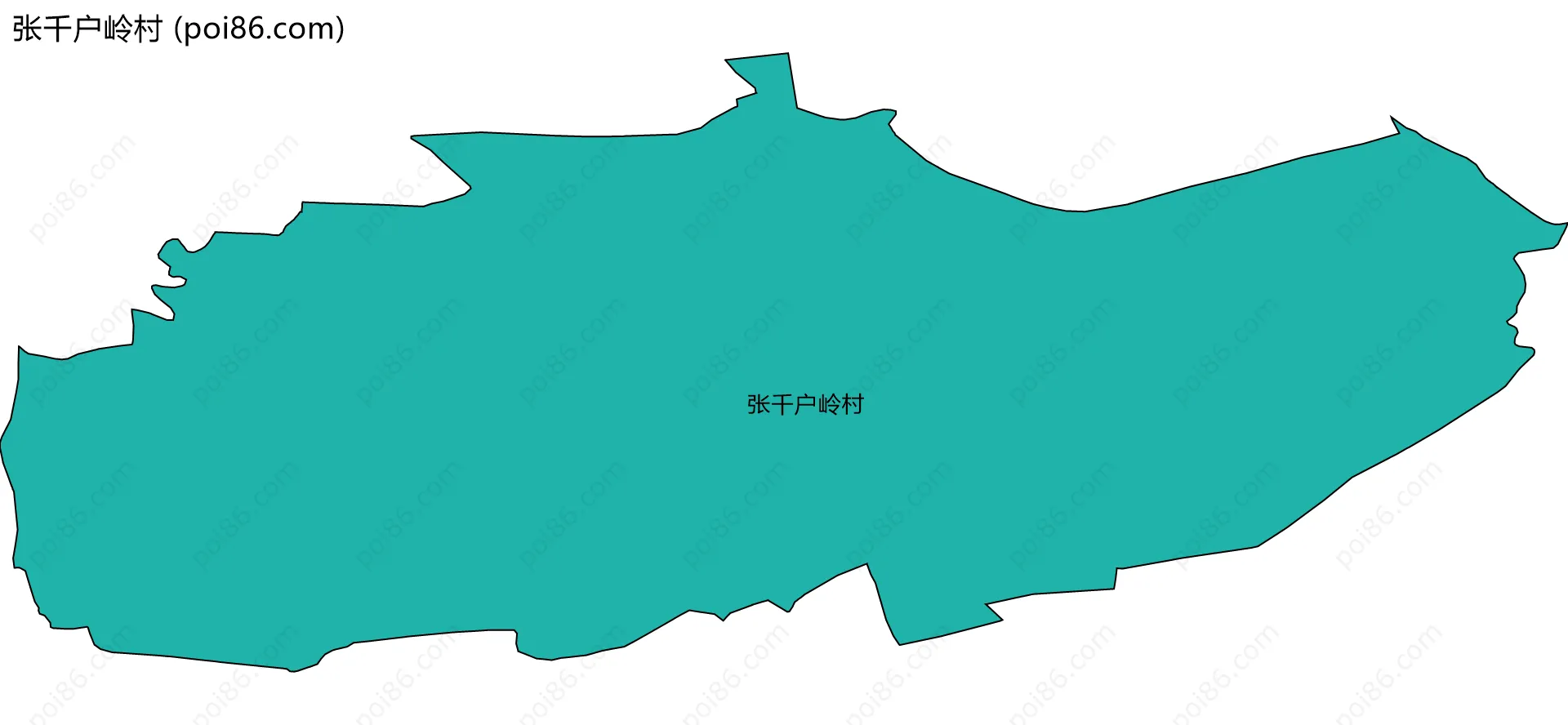 张千户岭村边界地图