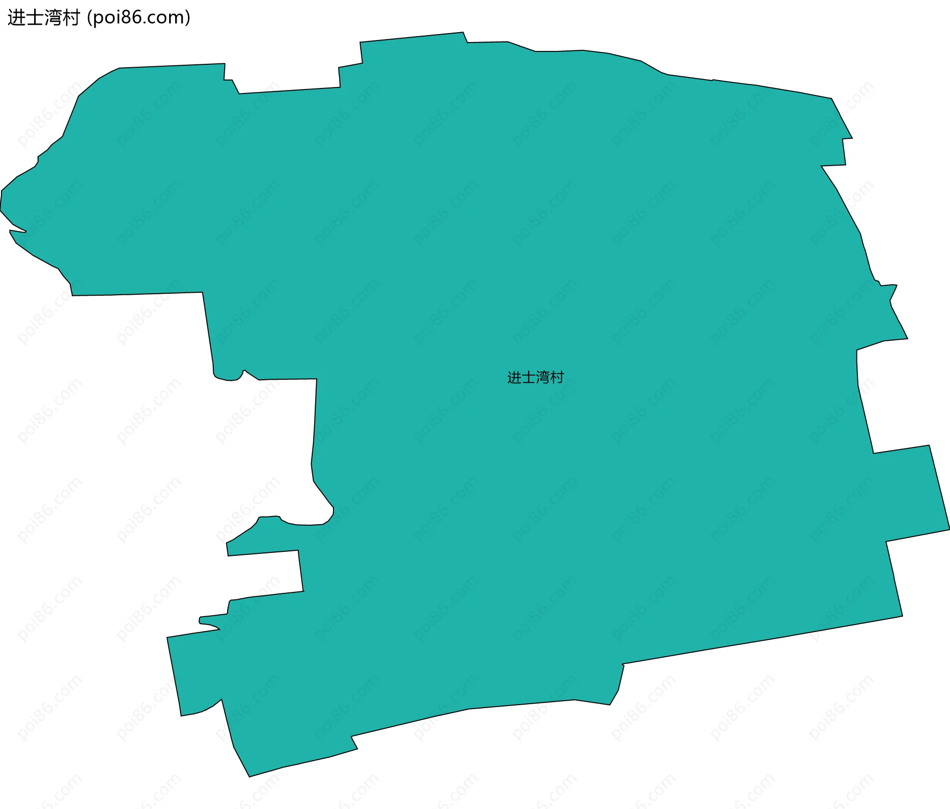 进士湾村边界地图