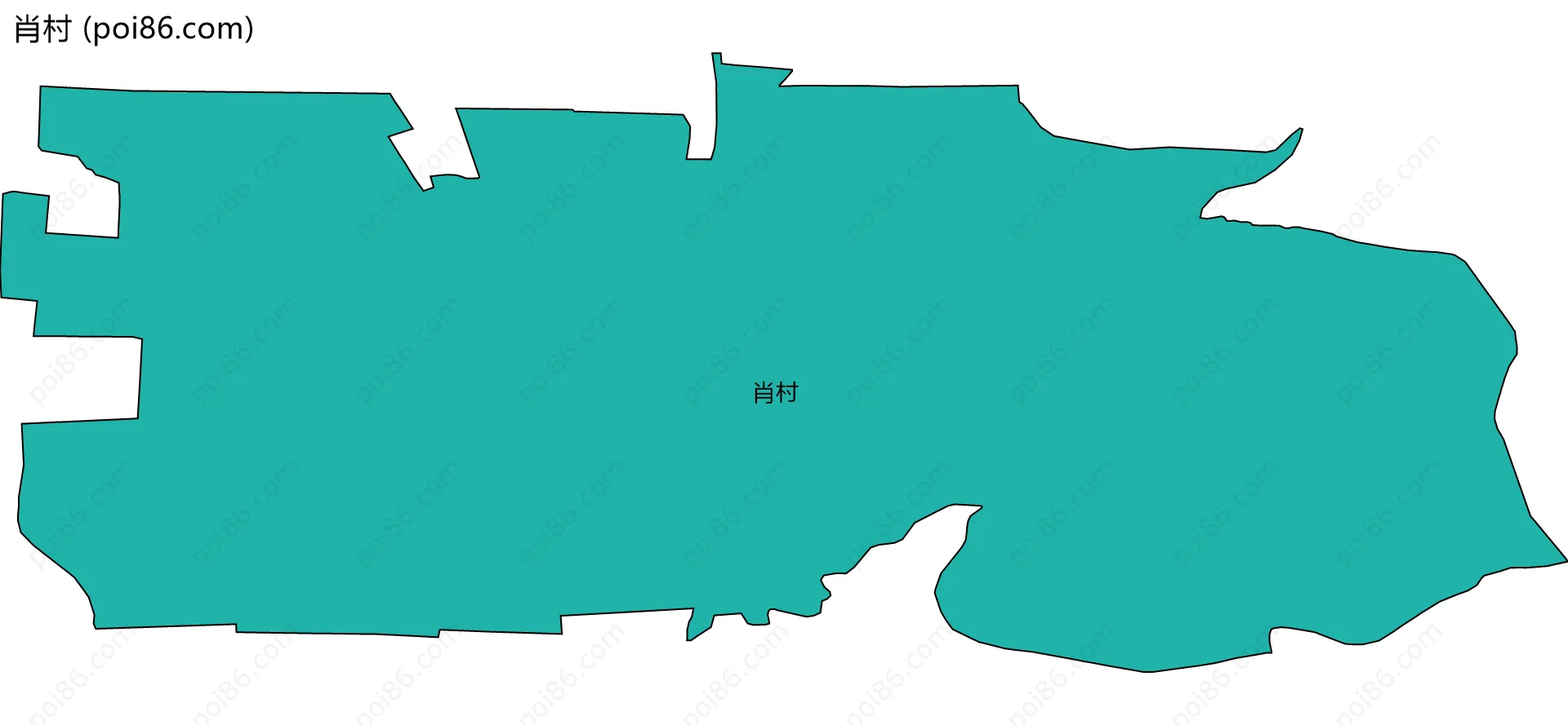 肖村边界地图