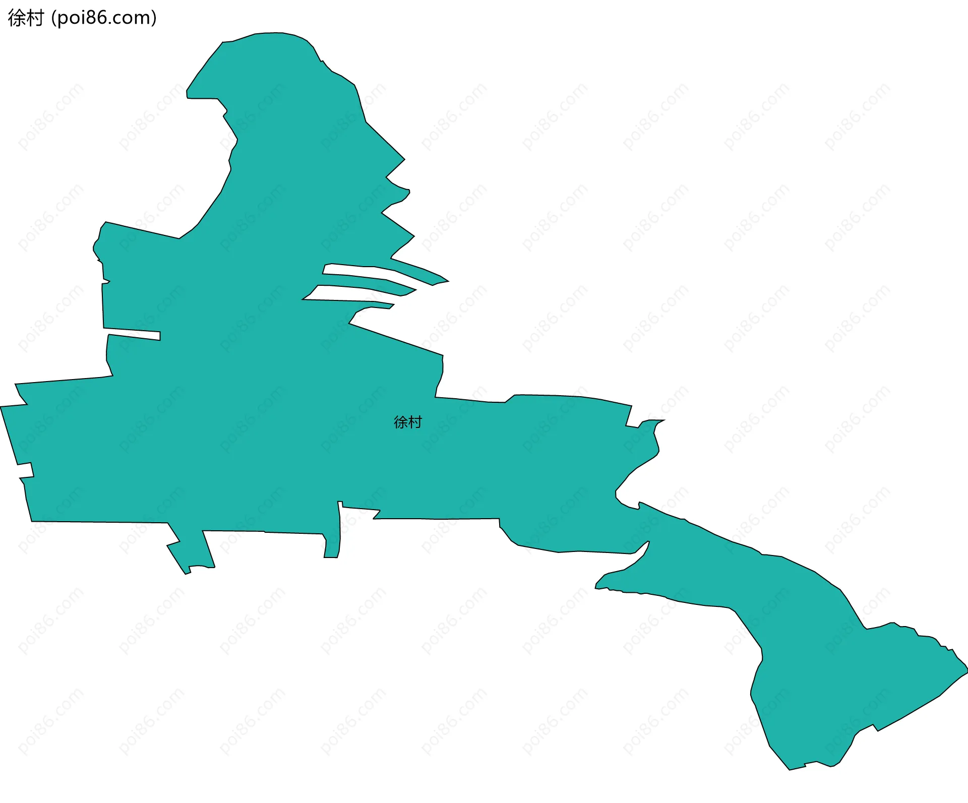 徐村边界地图