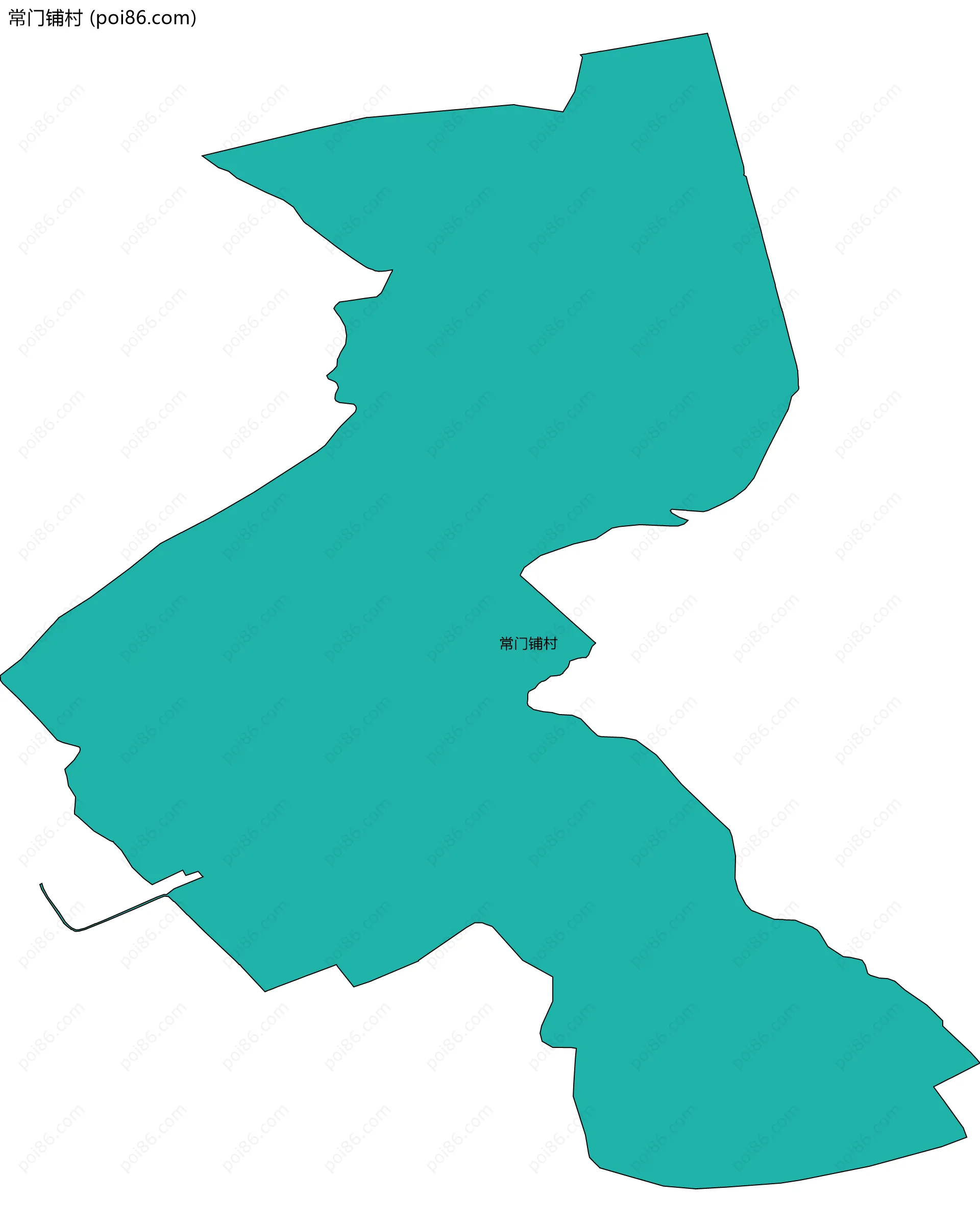 常门铺村边界地图