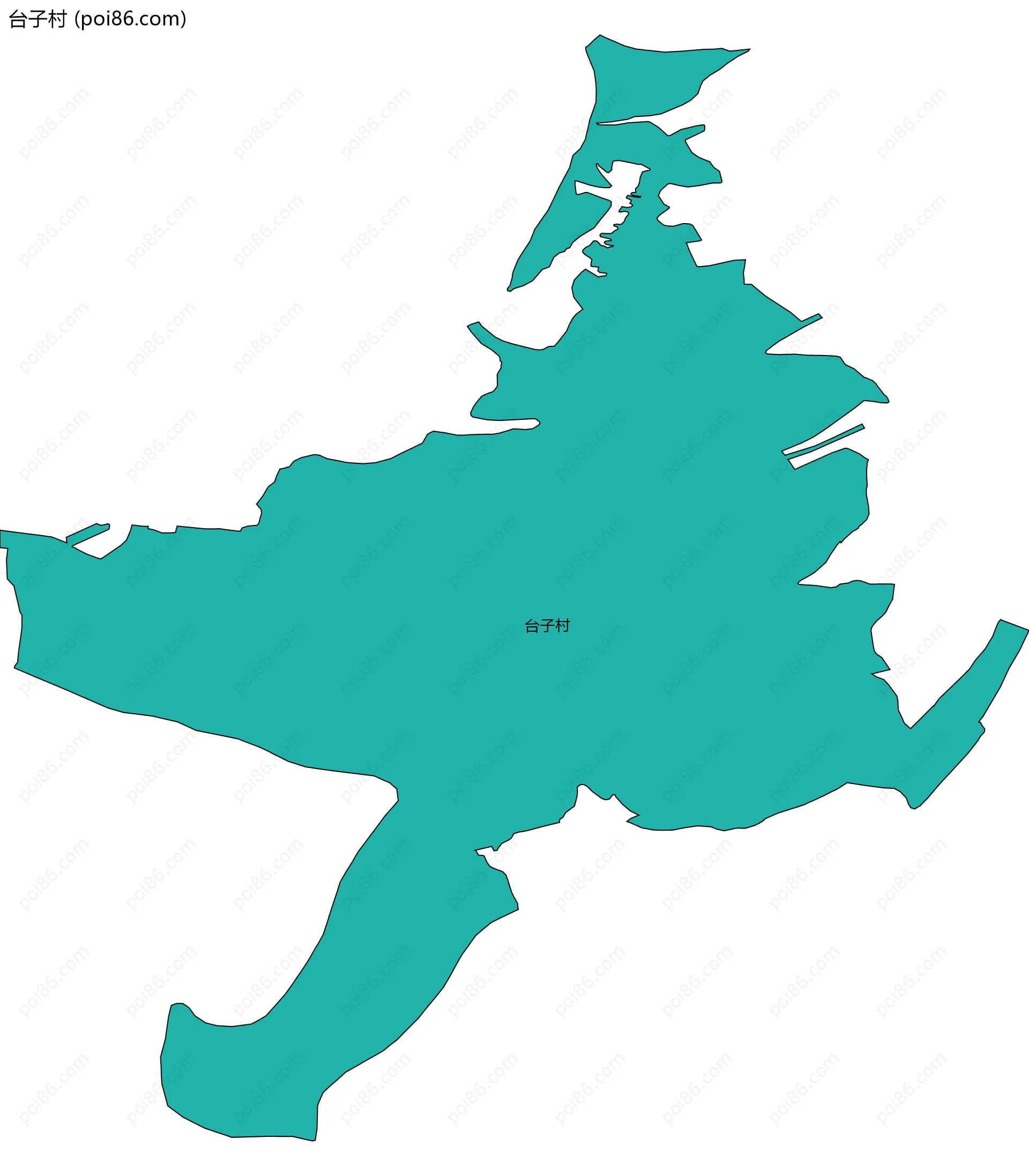 台子村边界地图