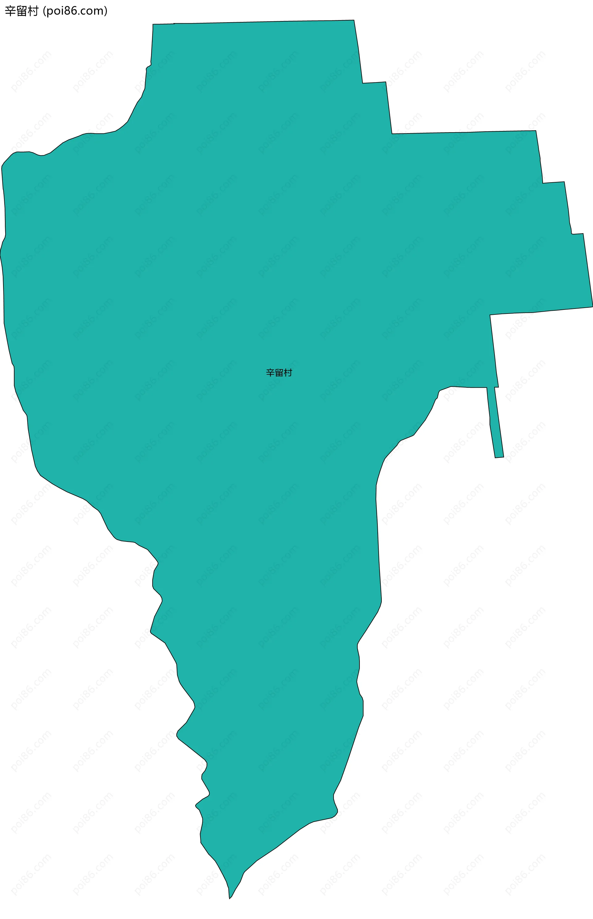 辛留村边界地图