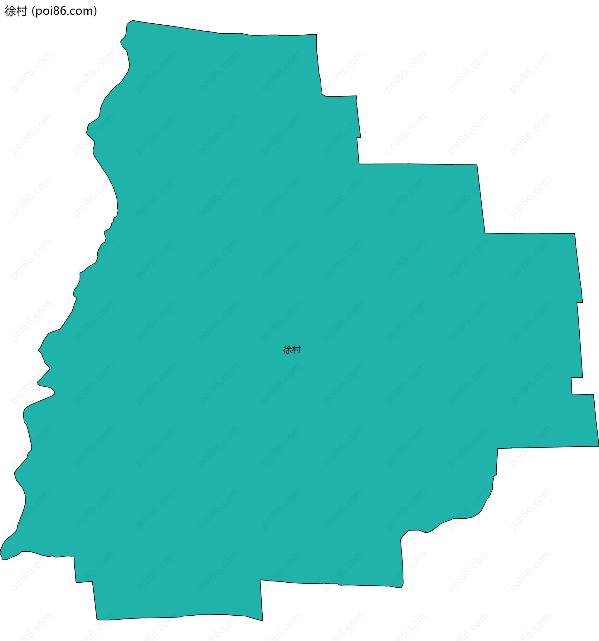 徐村边界地图