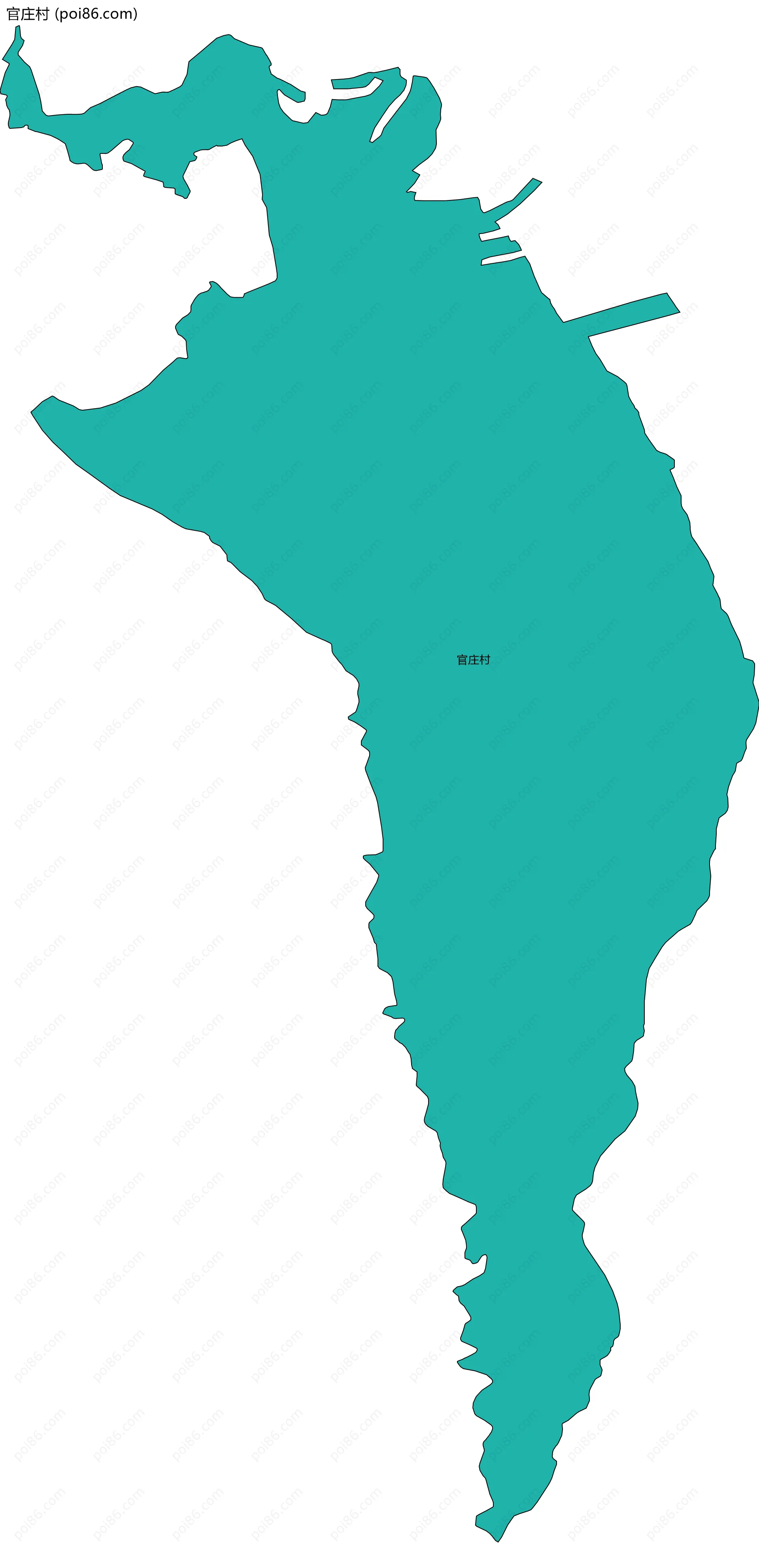 官庄村边界地图