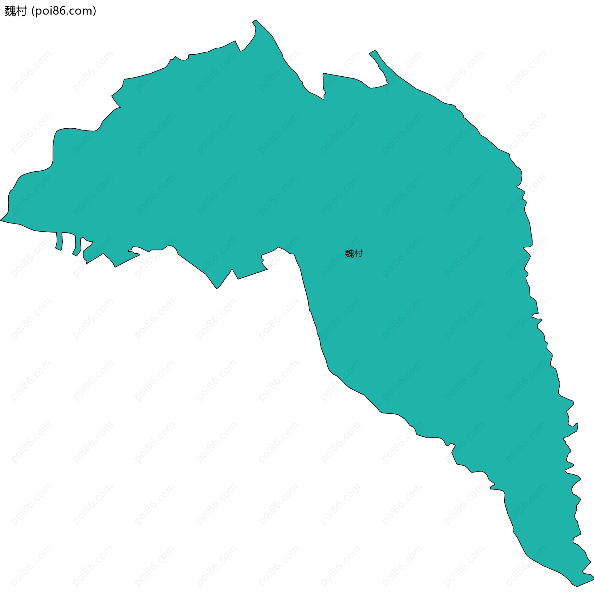 魏村边界地图