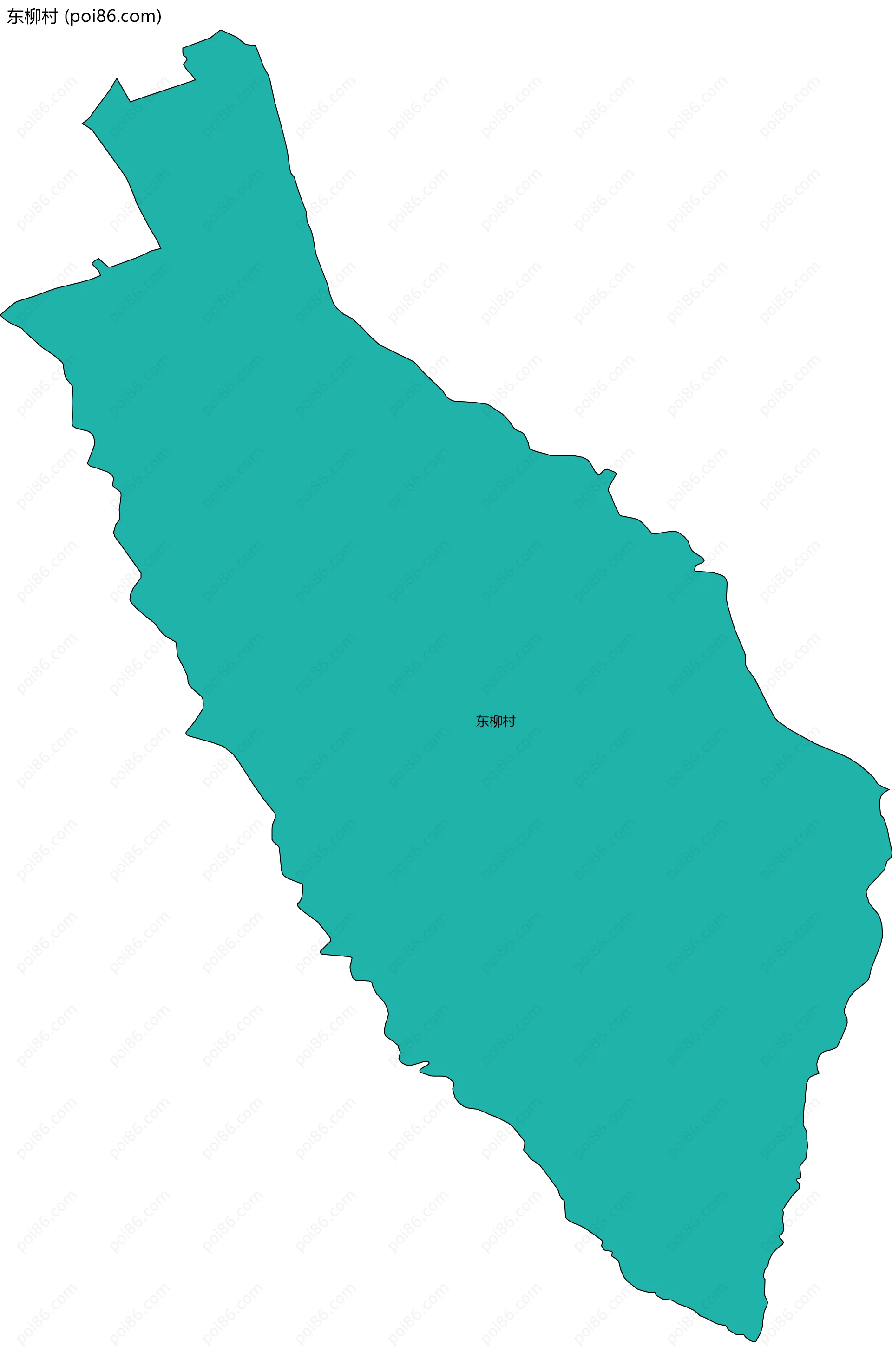 东柳村边界地图