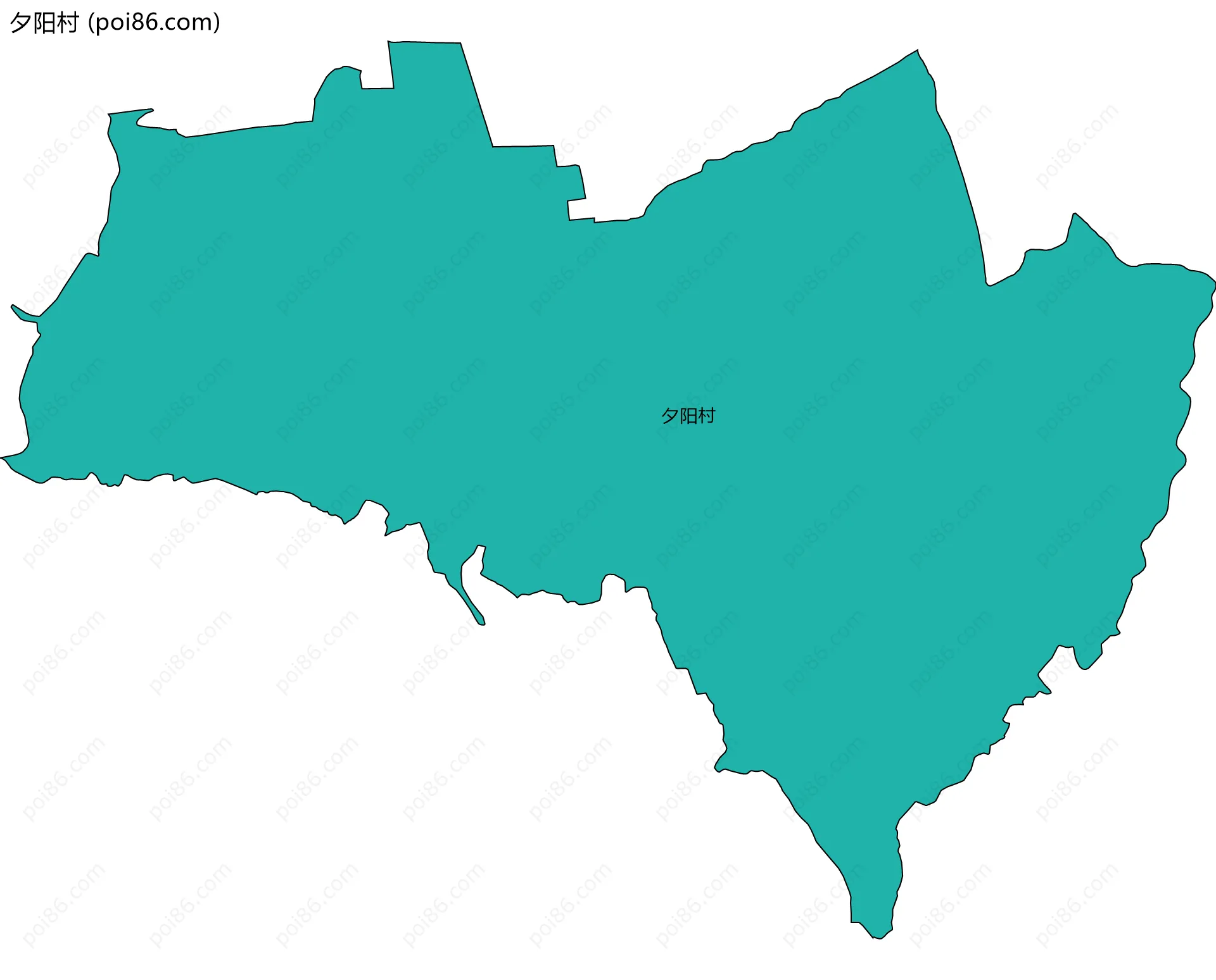 夕阳村边界地图