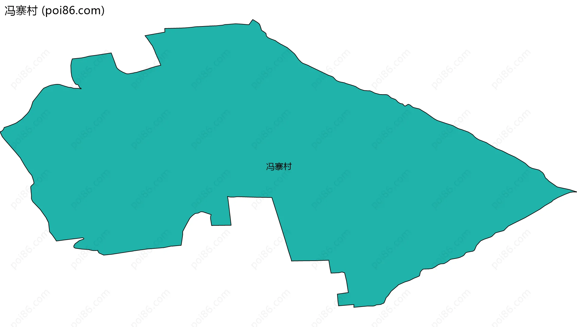 冯寨村边界地图