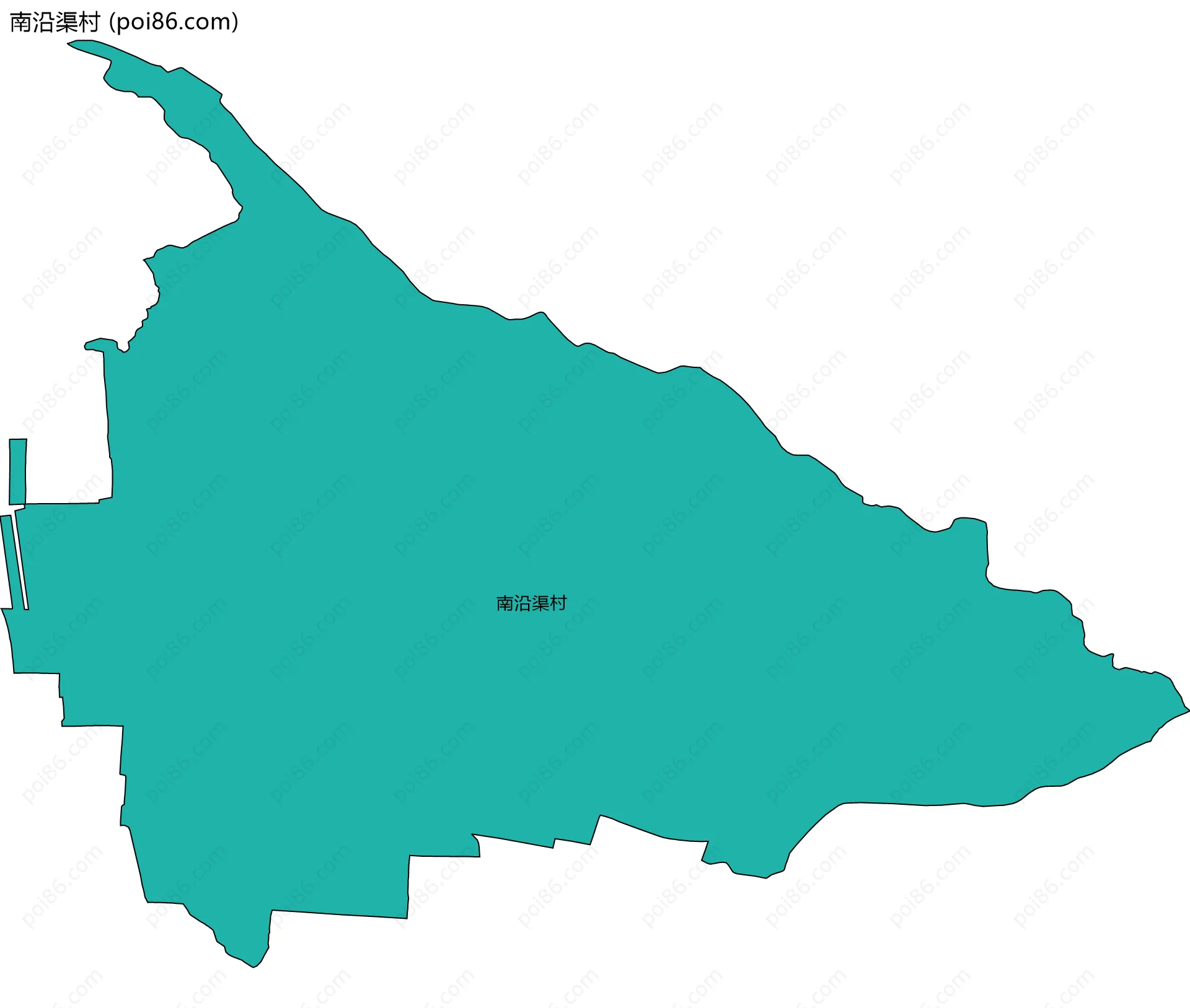 南沿渠村边界地图