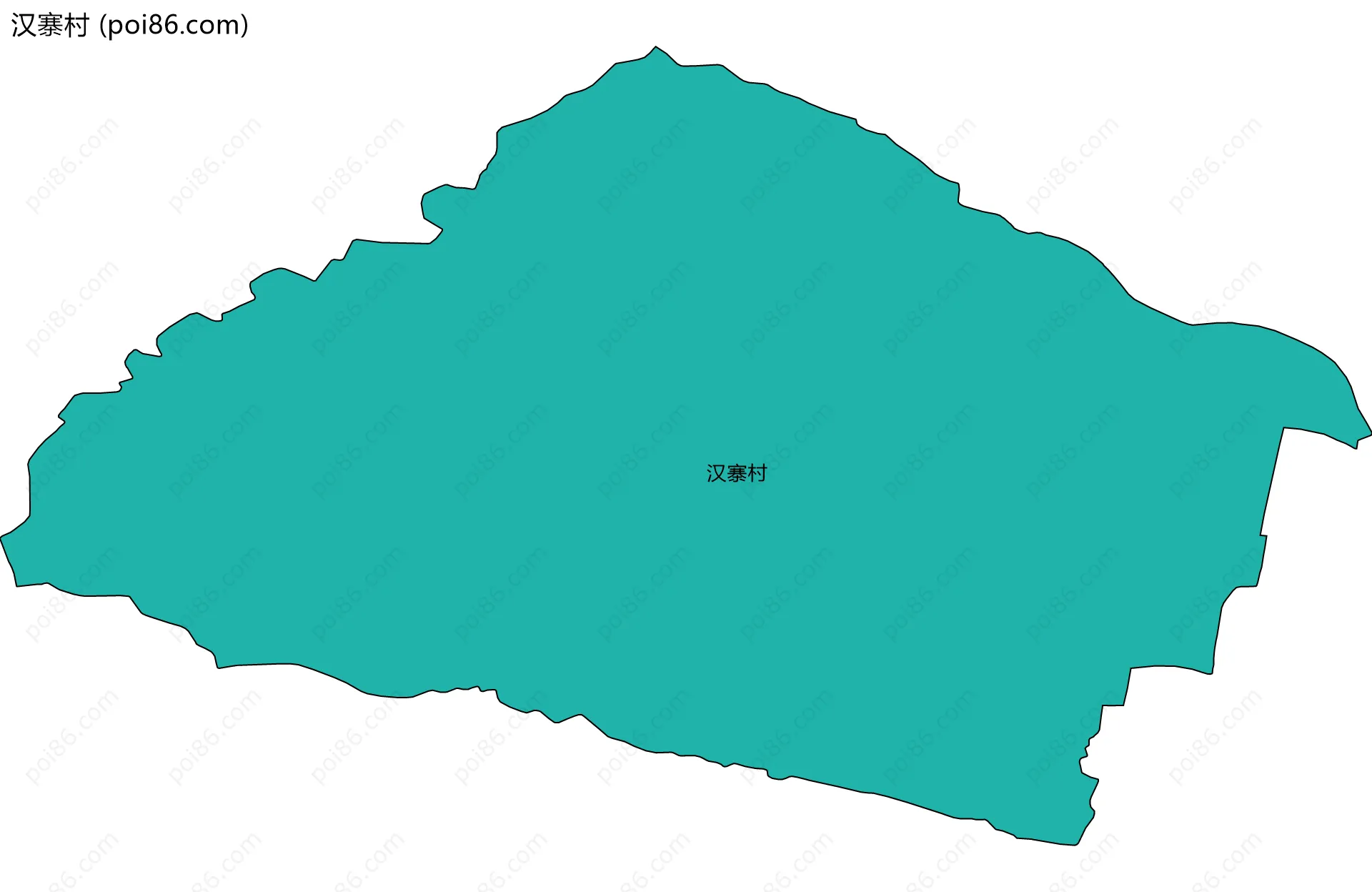 汉寨村边界地图