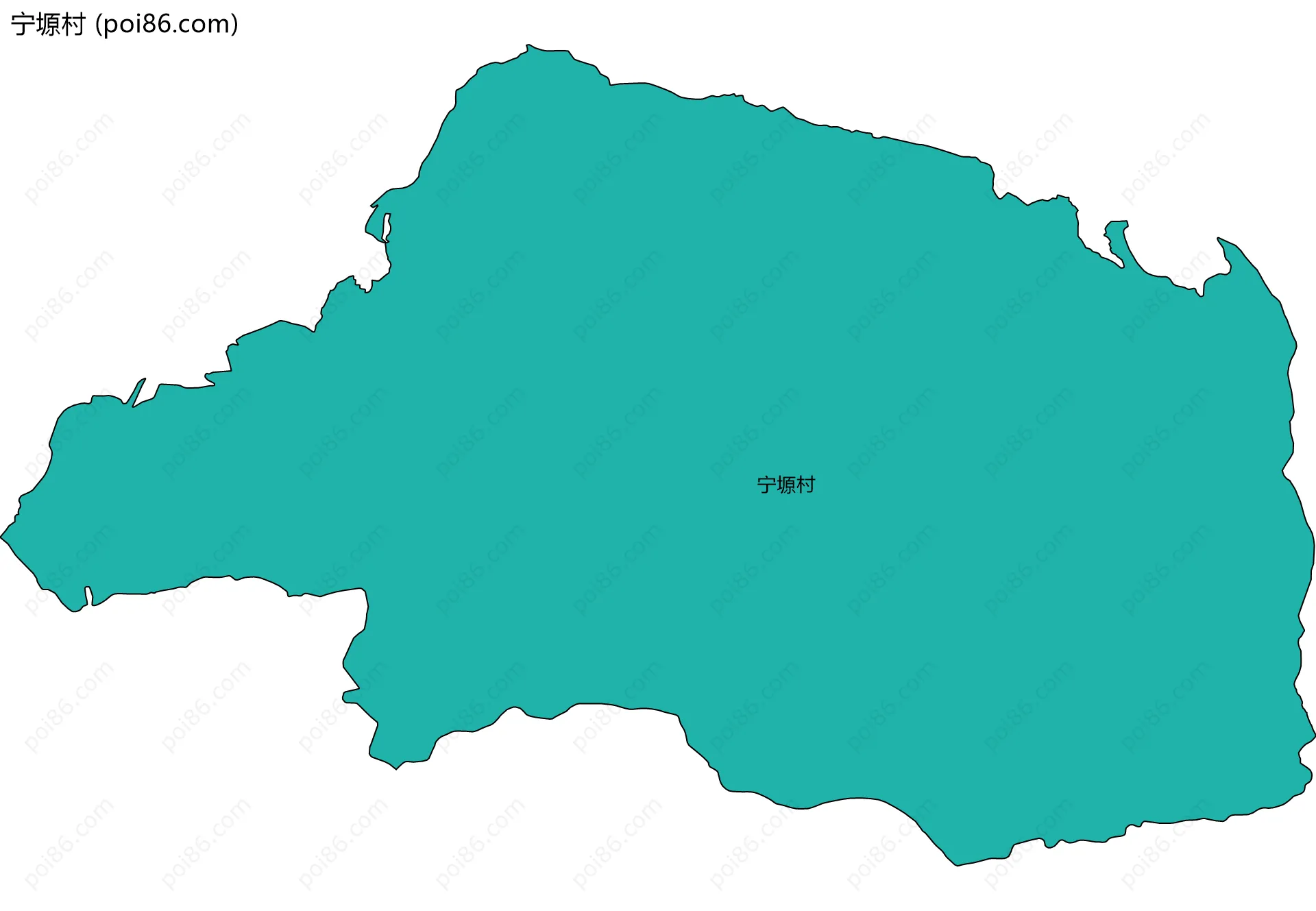 宁塬村边界地图