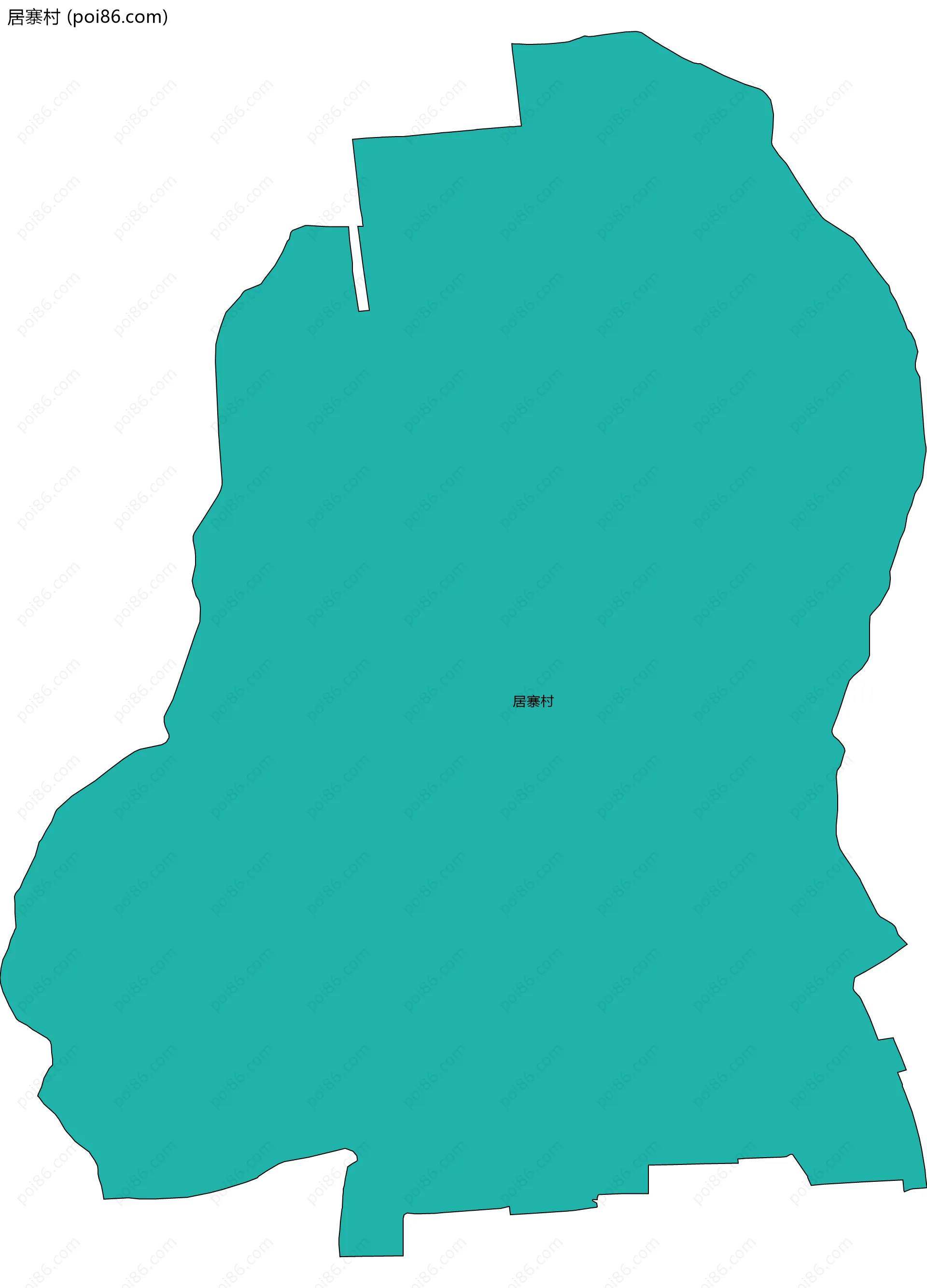 居寨村边界地图