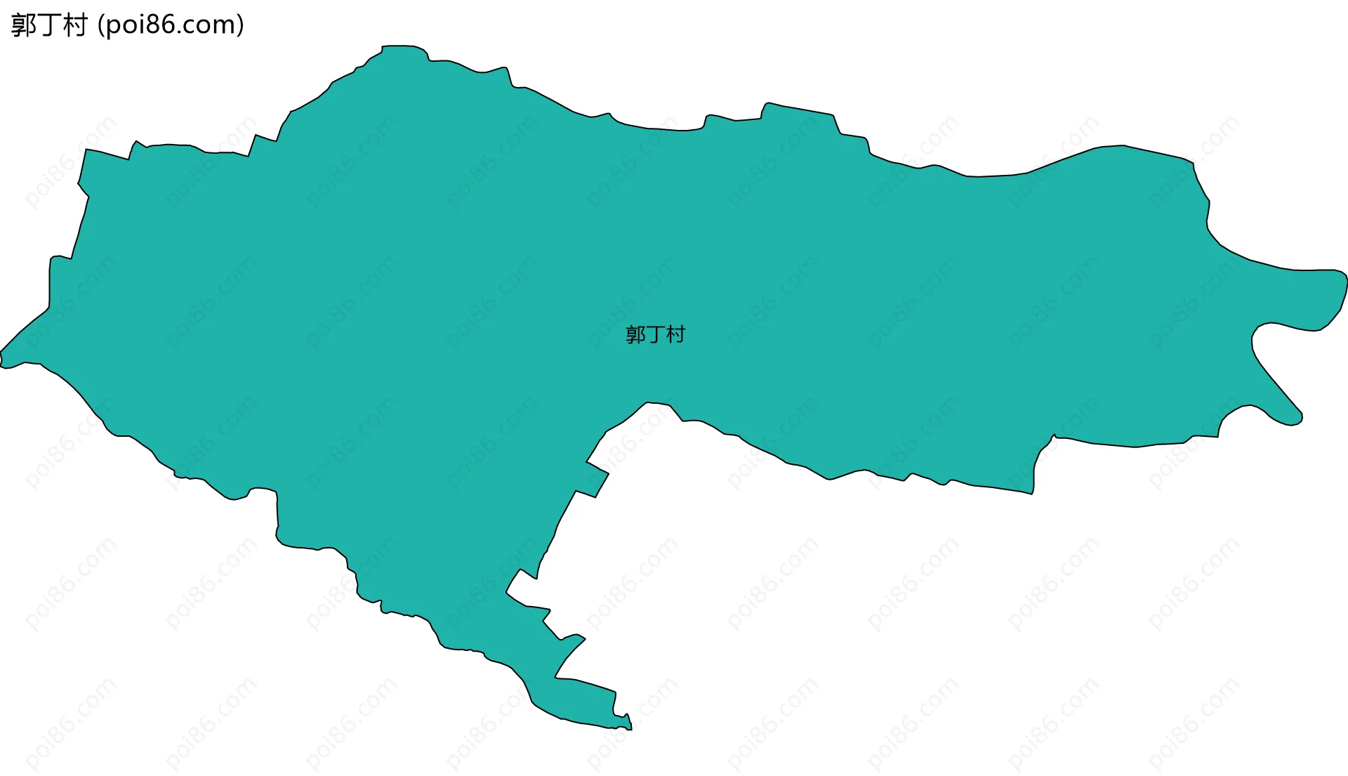 郭丁村边界地图