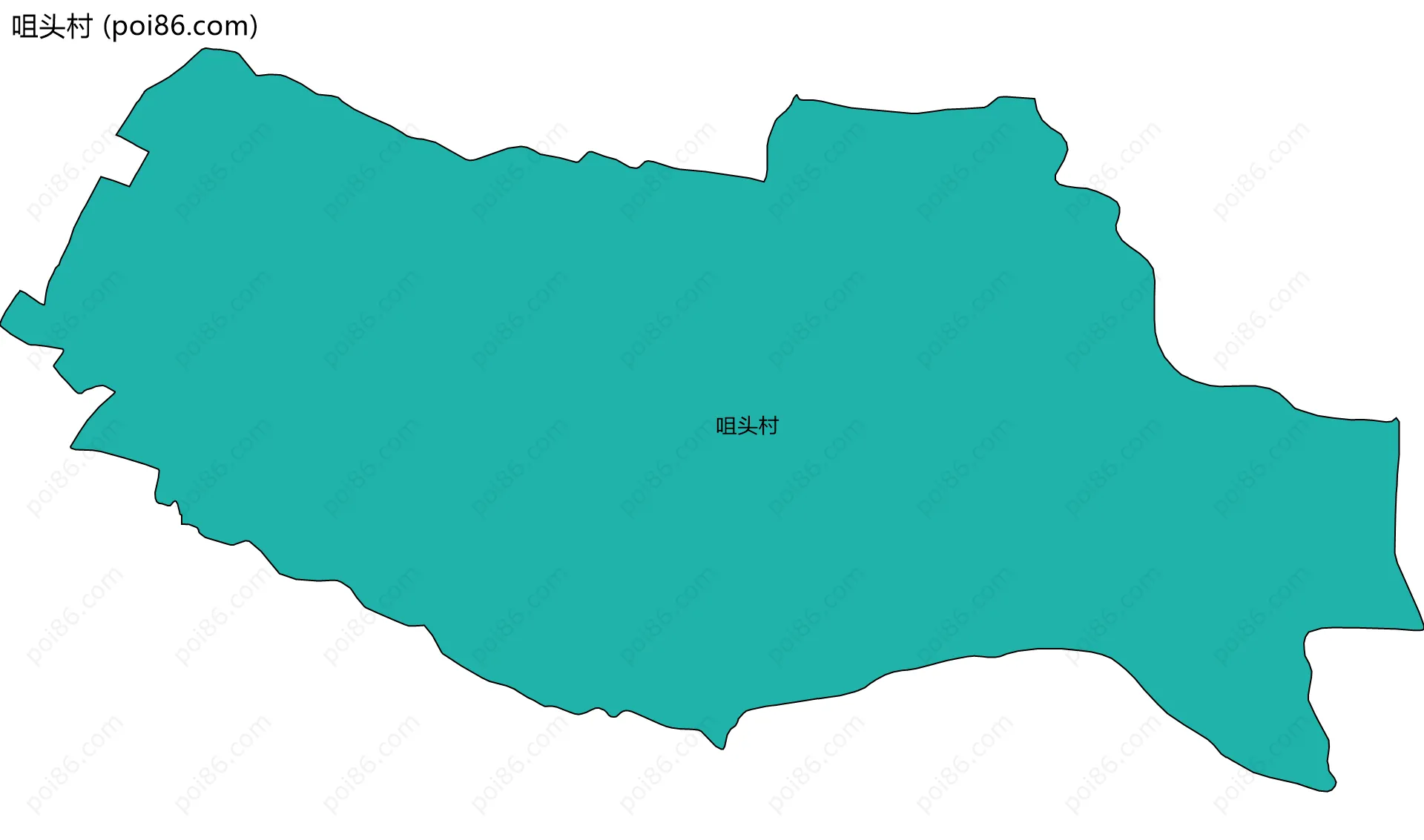 咀头村边界地图