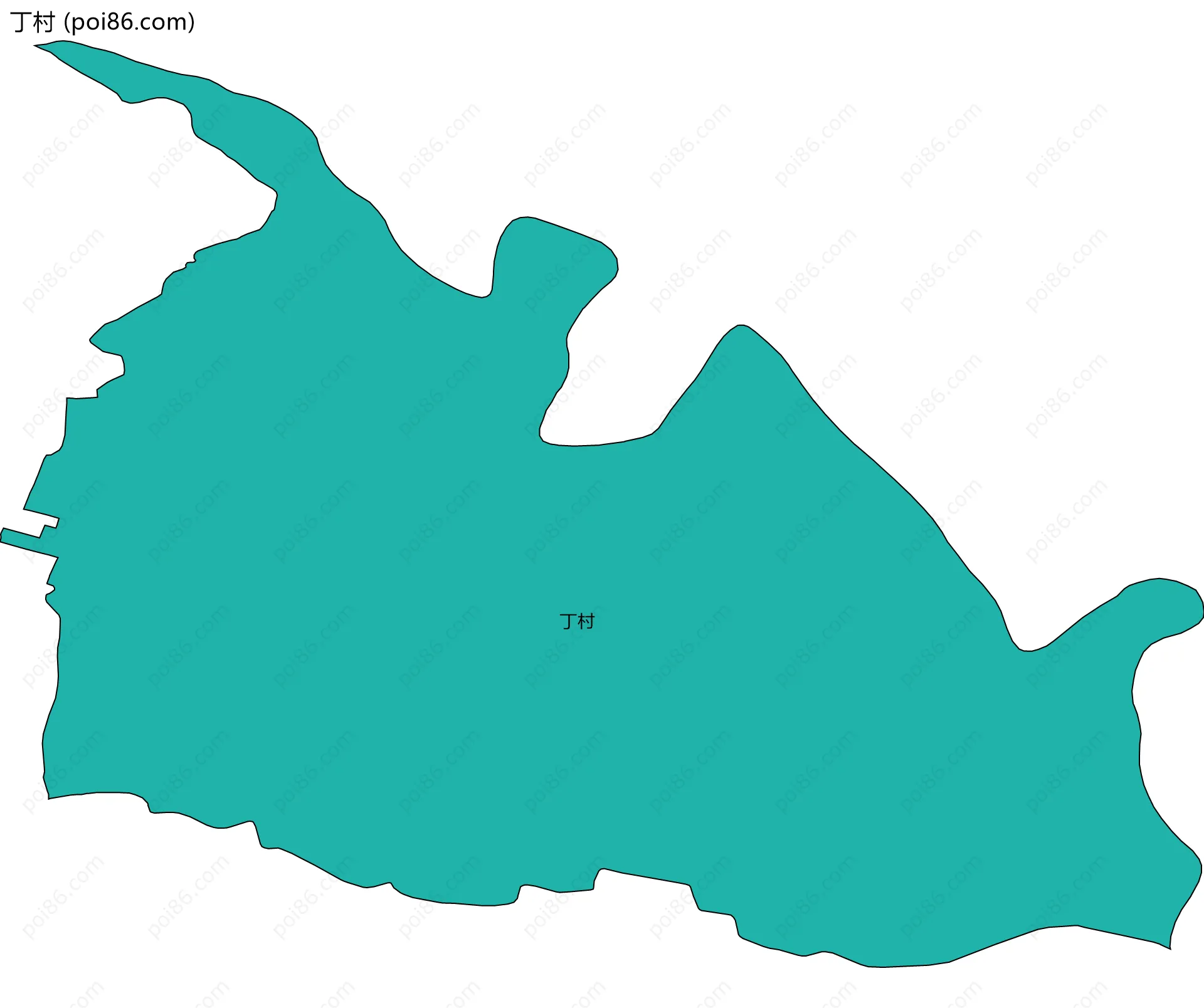 丁村边界地图