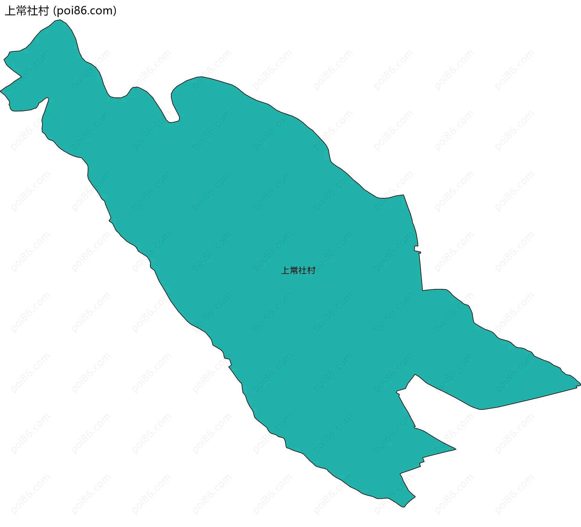 上常社村边界地图