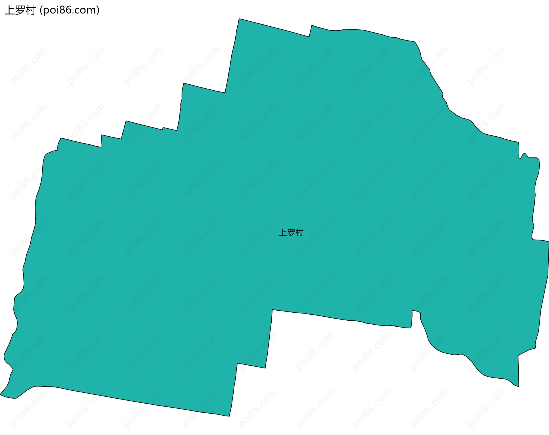 上罗村边界地图