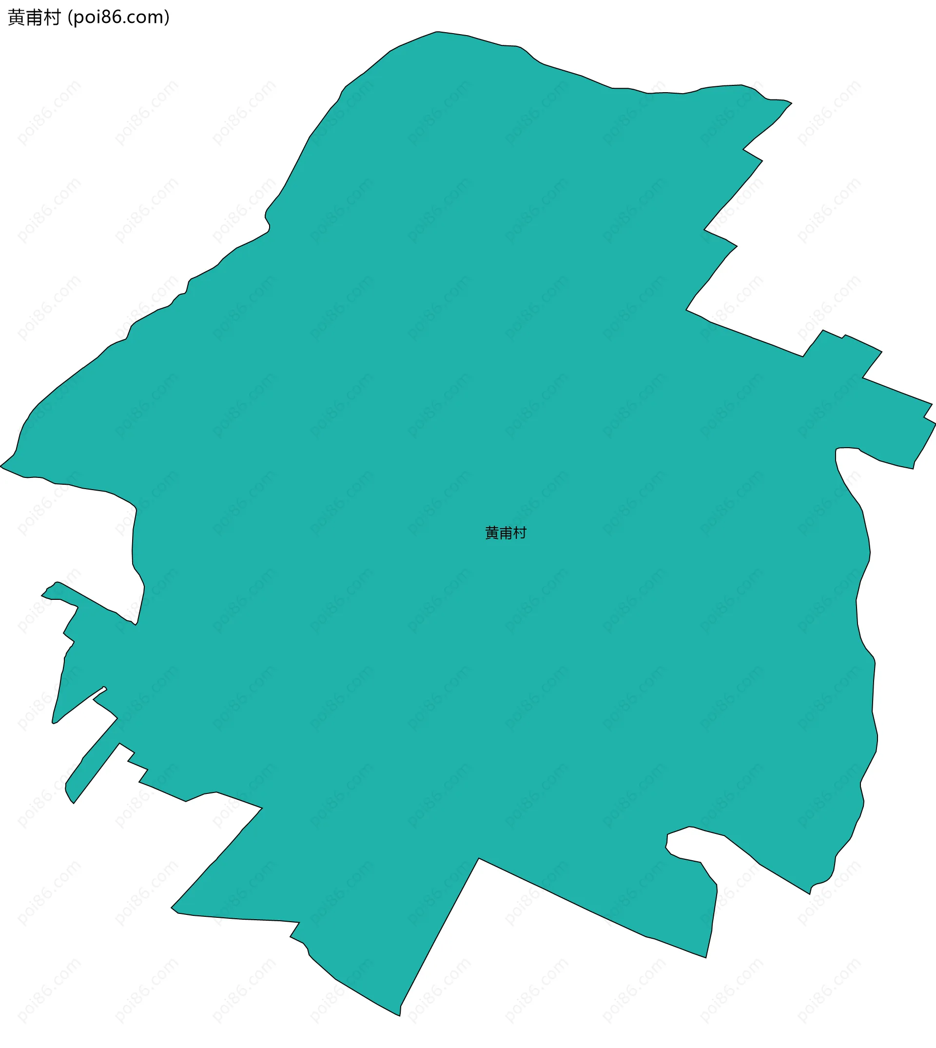 黄甫村边界地图