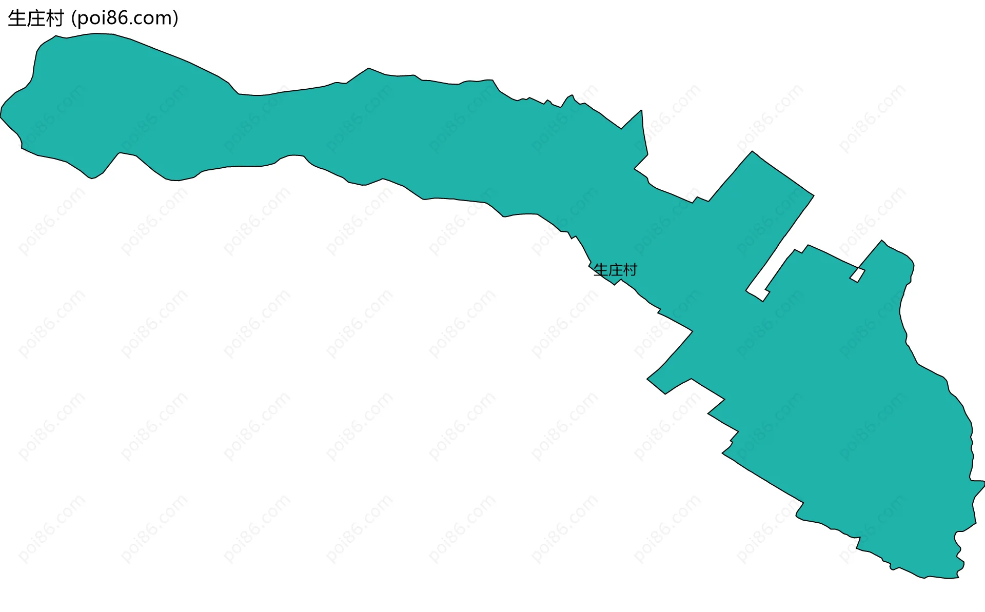生庄村边界地图