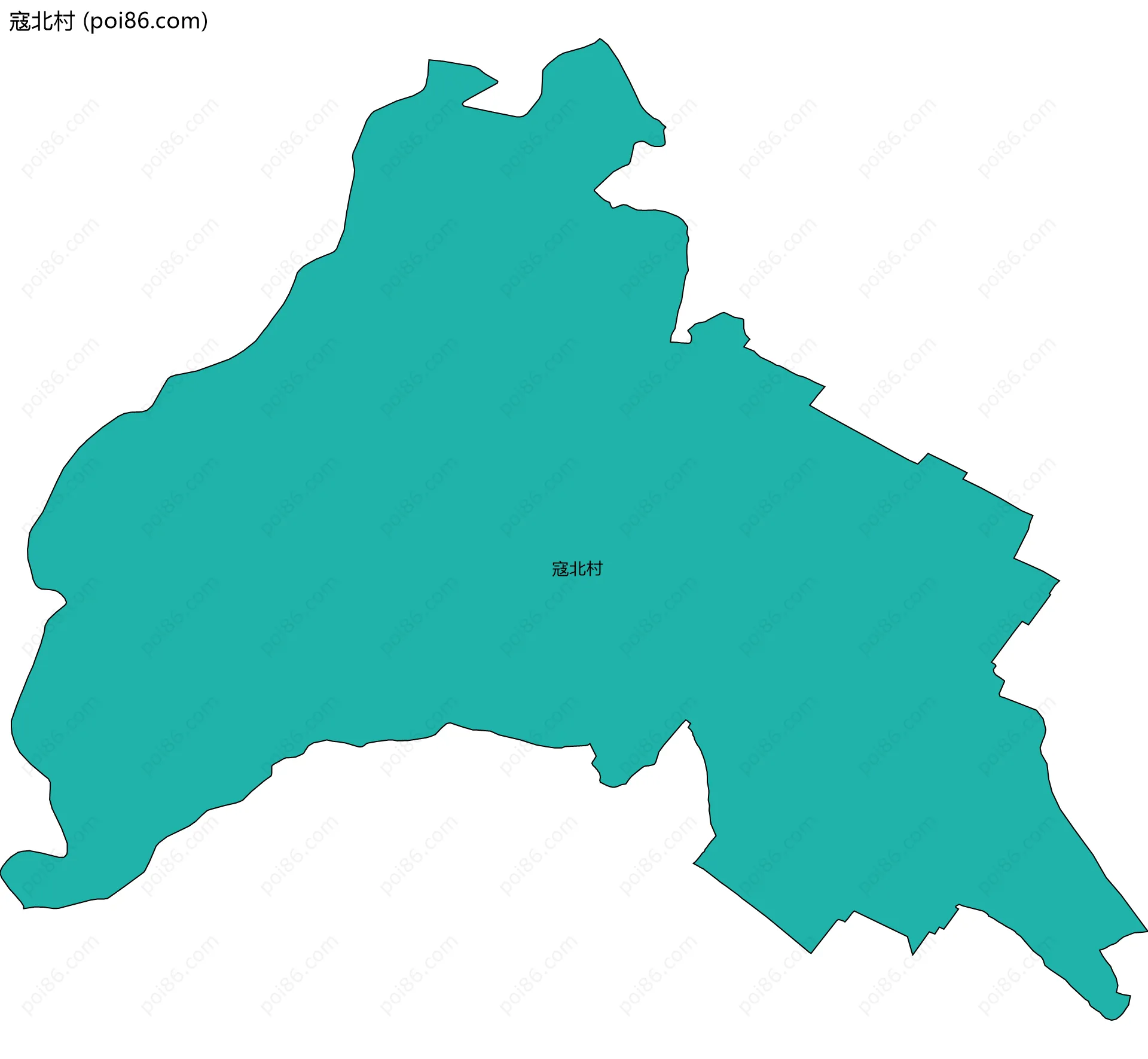 寇北村边界地图