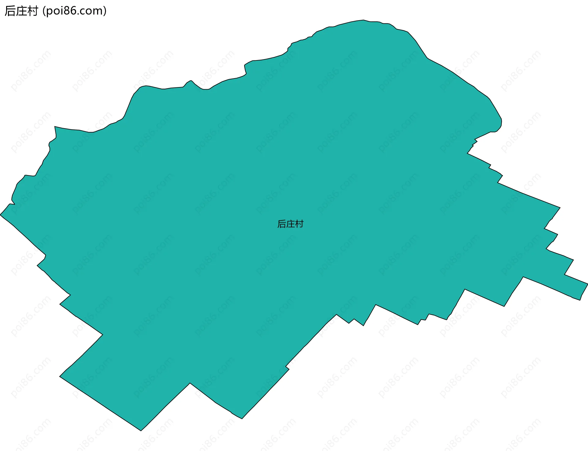 后庄村边界地图