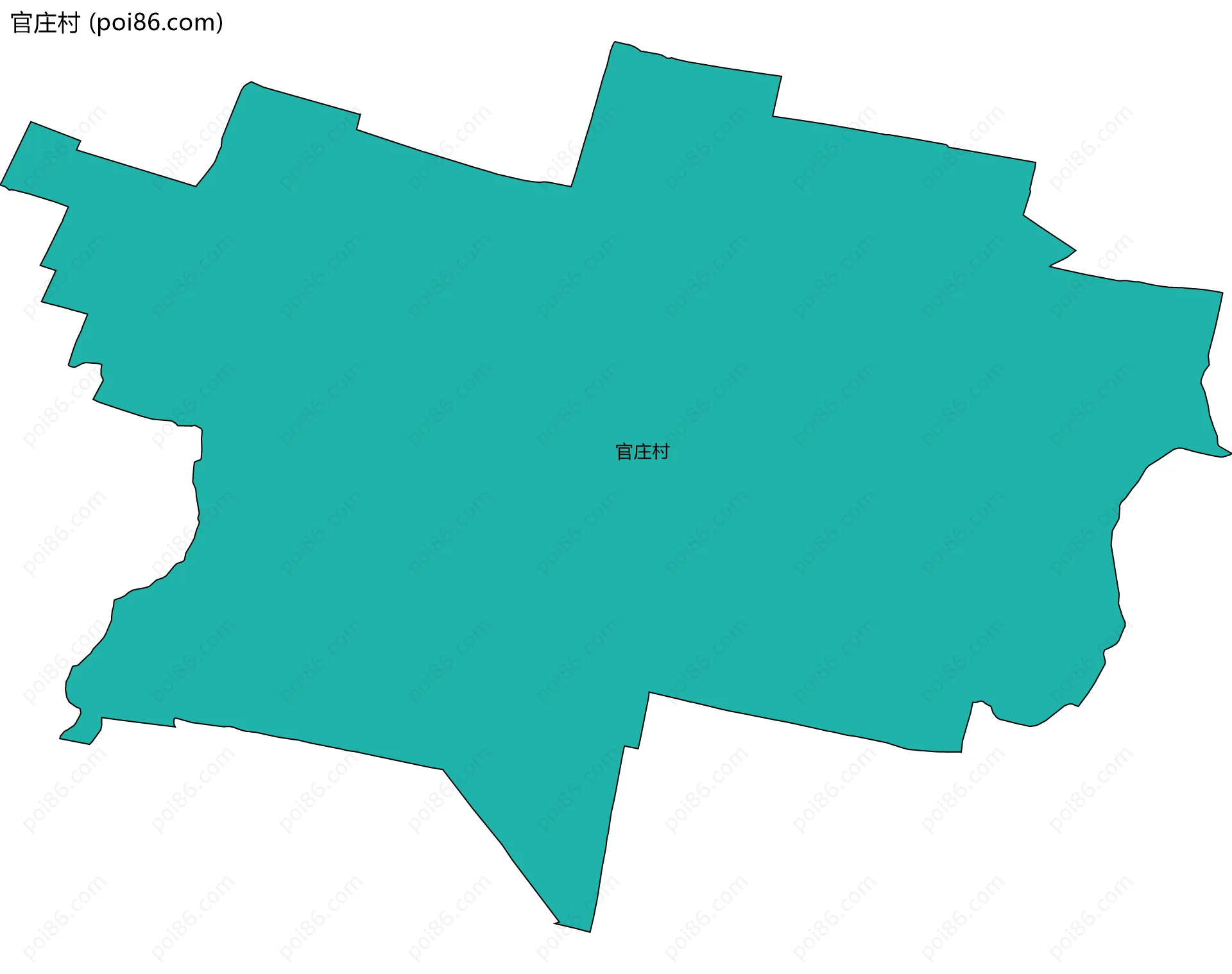 官庄村边界地图