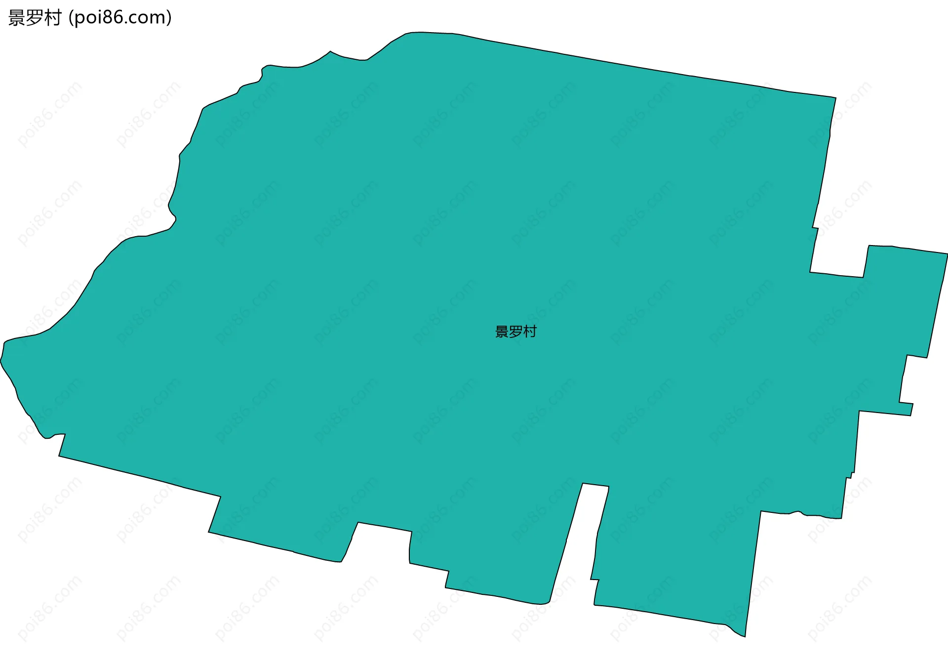 景罗村边界地图