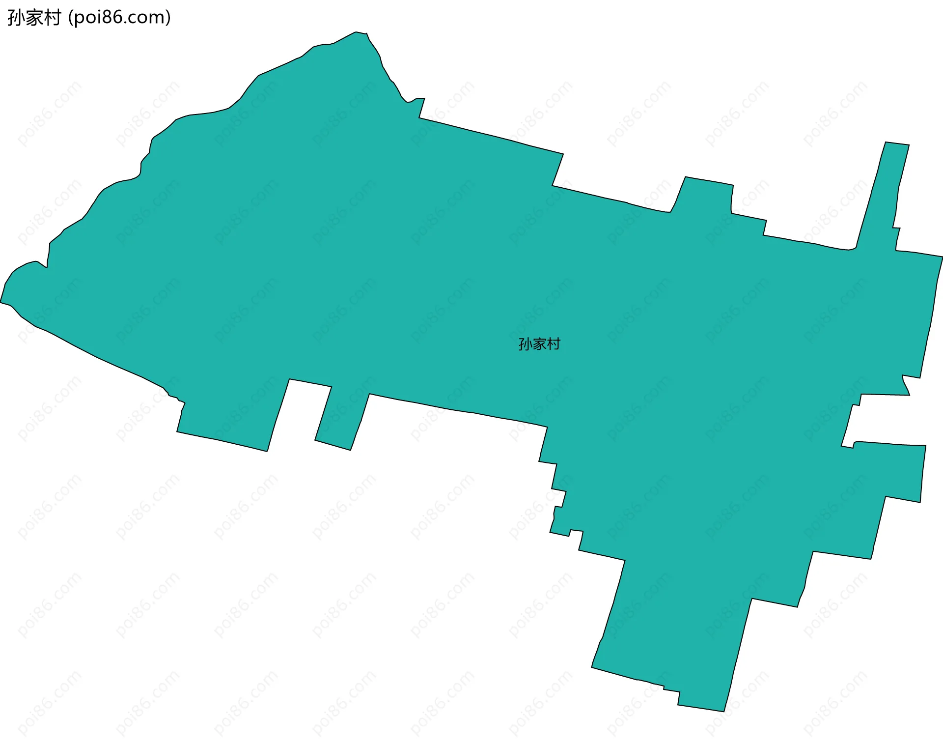 孙家村边界地图